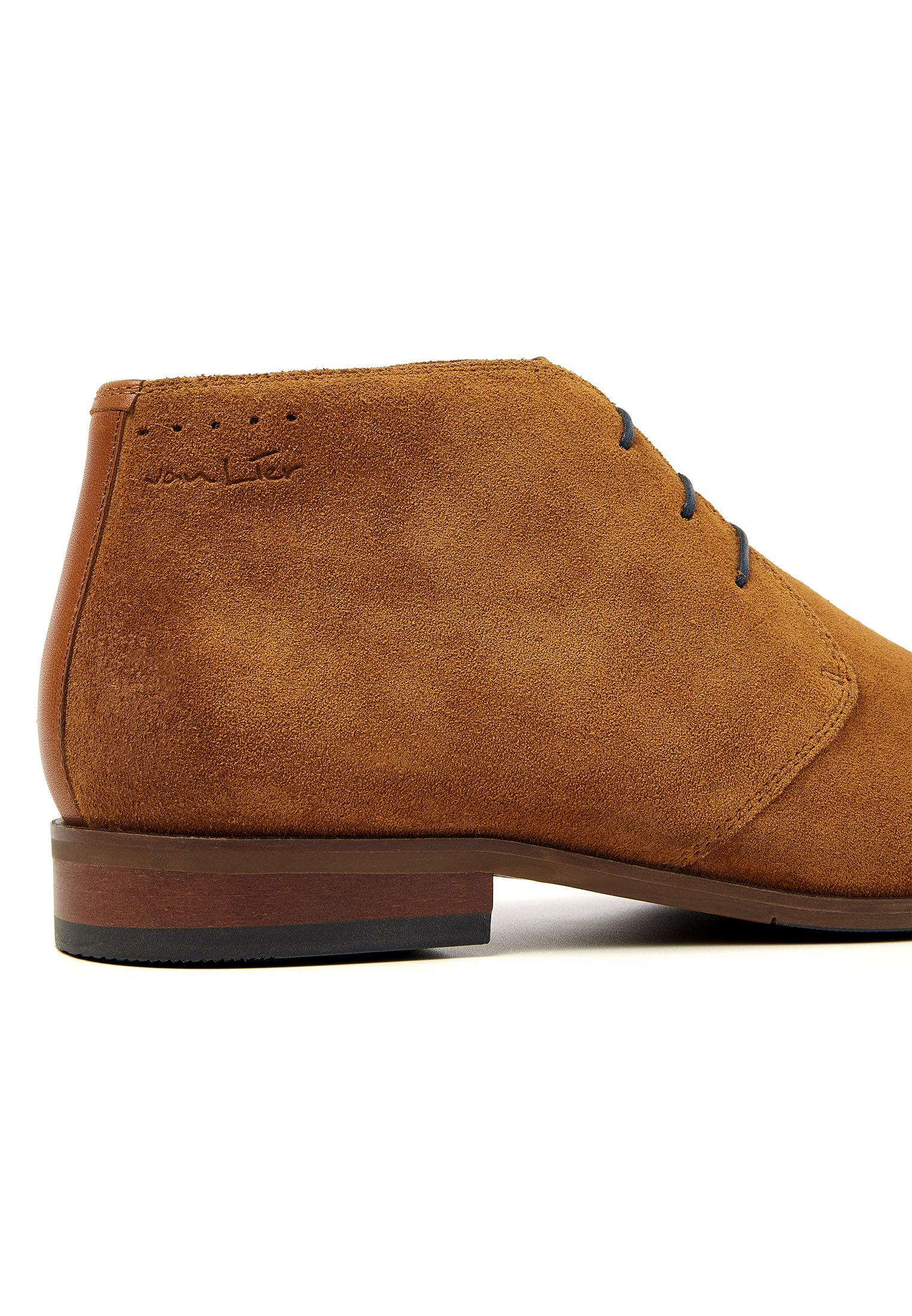 Cognac Wildleder Egeus halbhoher Schnürschuh