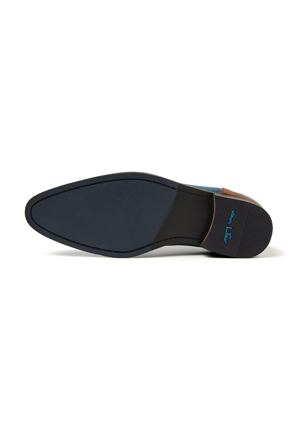 Blaues Wildleder Vienna Schnürschuh