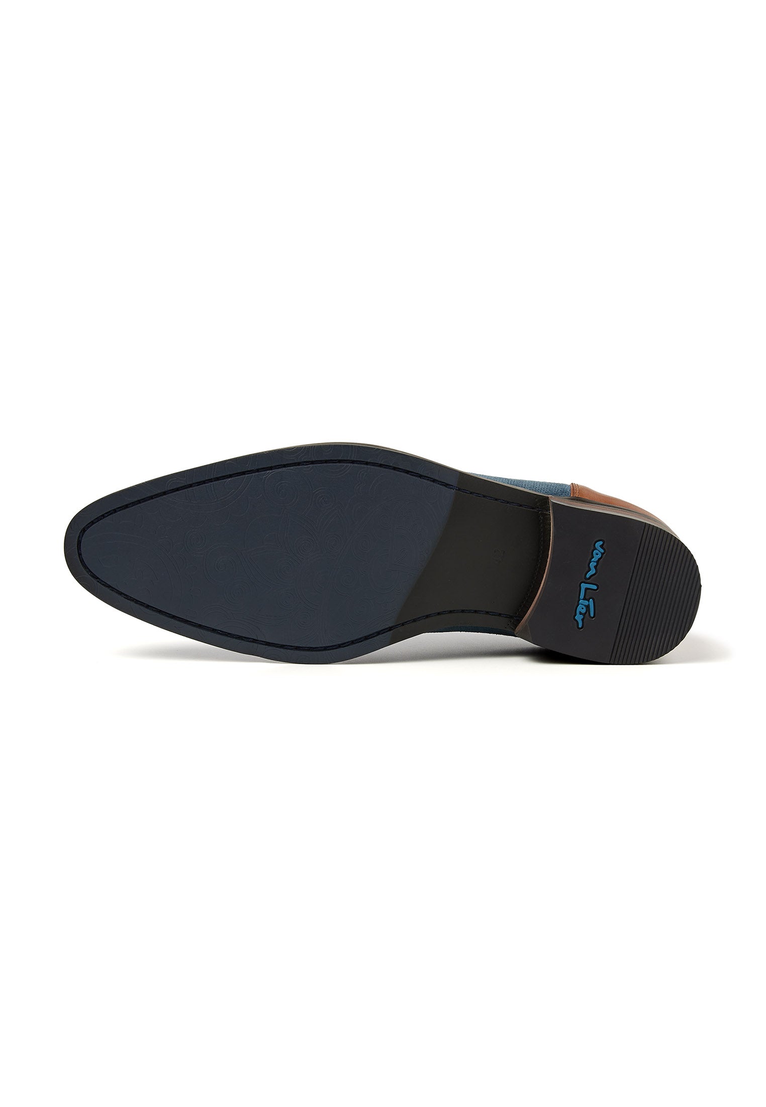 Blaues Wildleder Vienna Schnürschuh