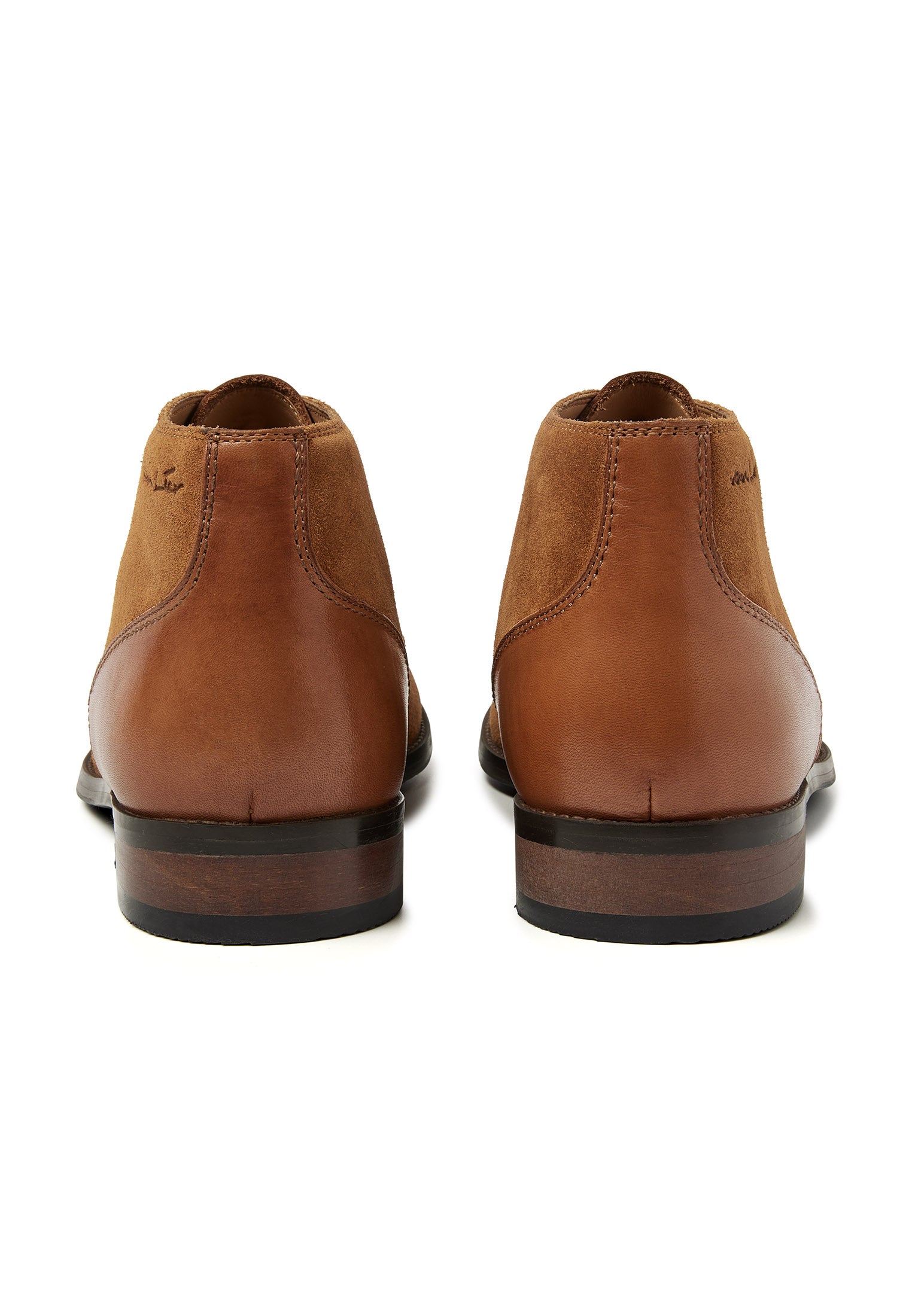 Cognac suède Vienna halflange veterschoen