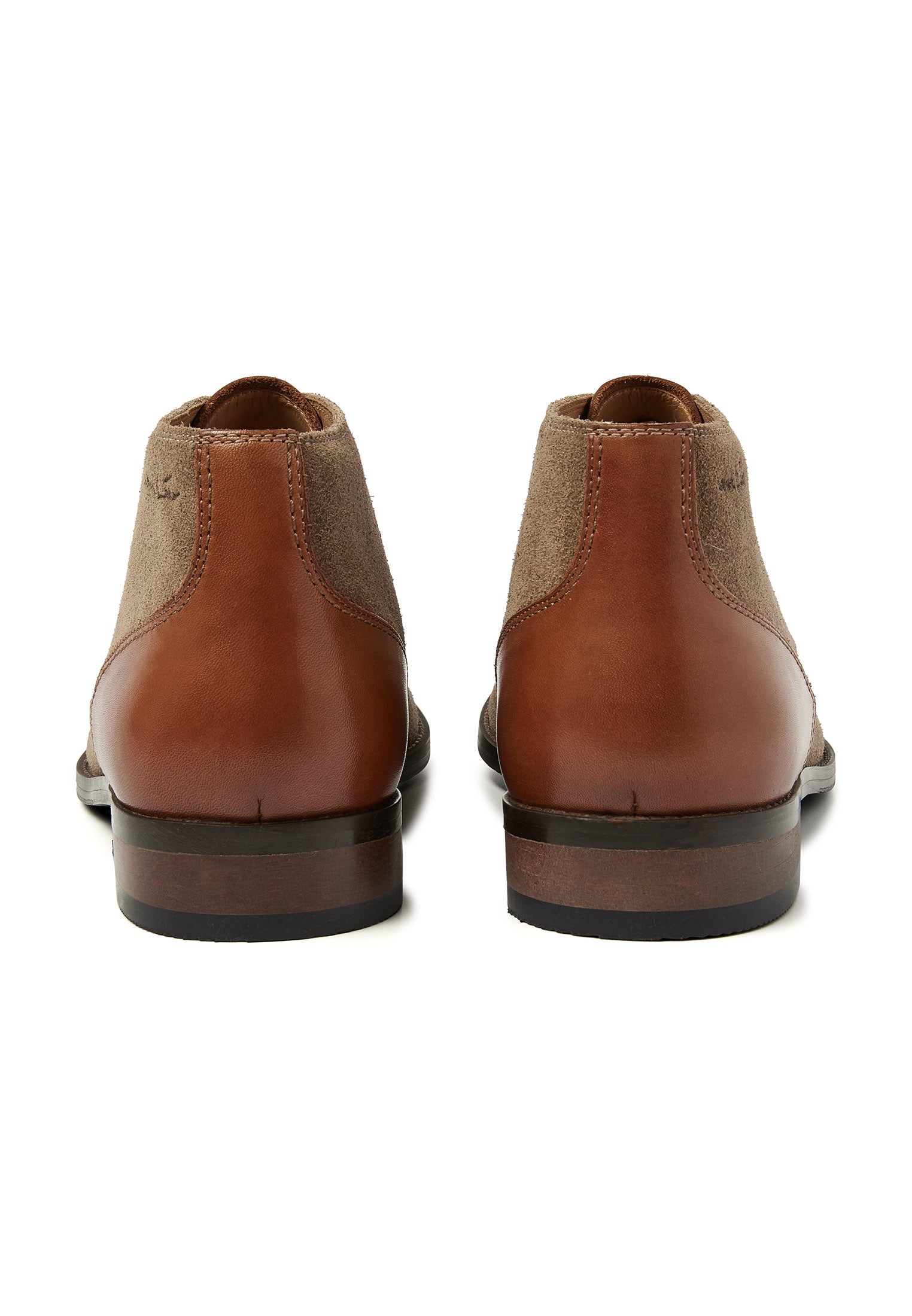 Taupe Wildleder Vienna halbhoher Schnürschuh
