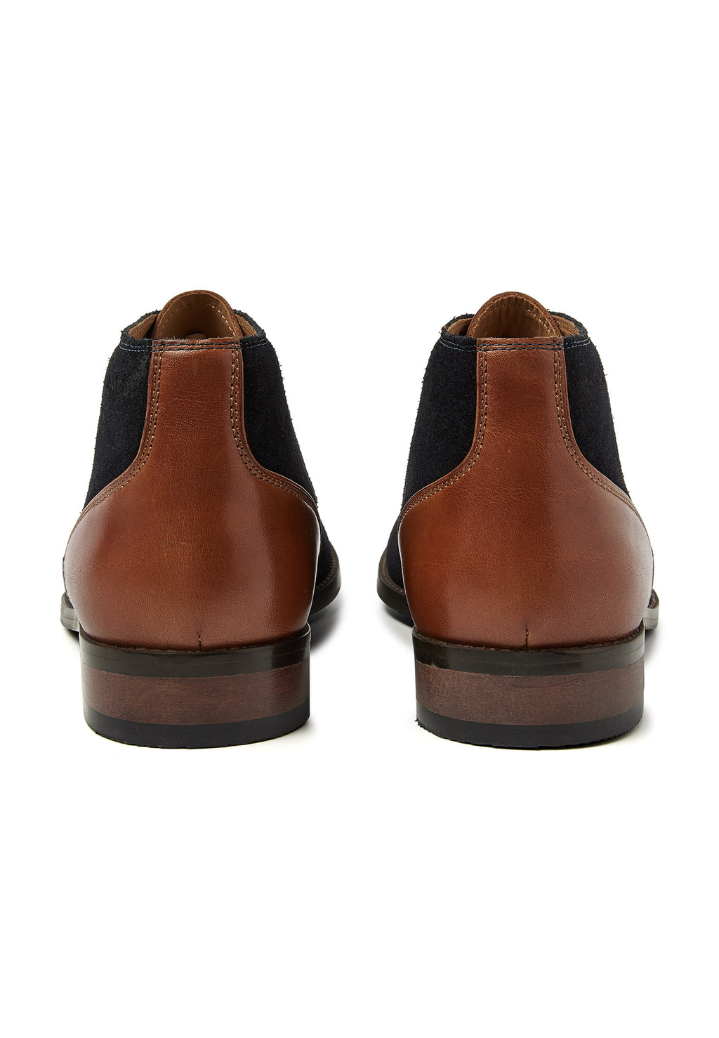 Navy Wildleder Vienna halbhoher Schnürschuh