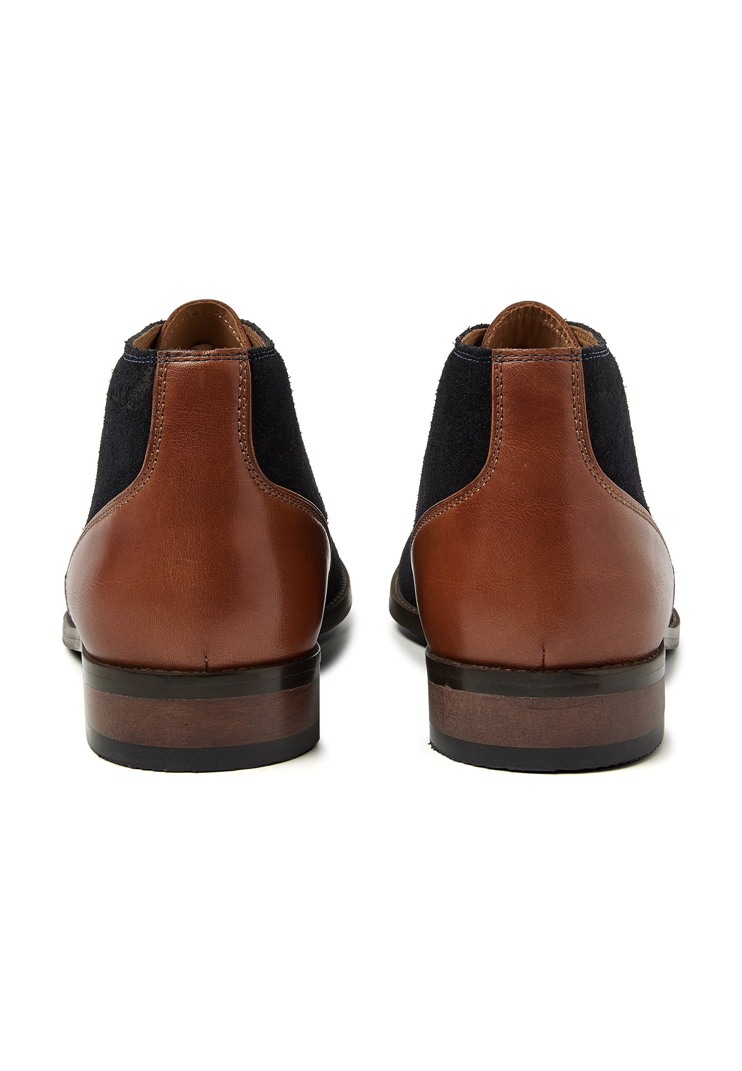 Navy Wildleder Vienna halbhoher Schnürschuh