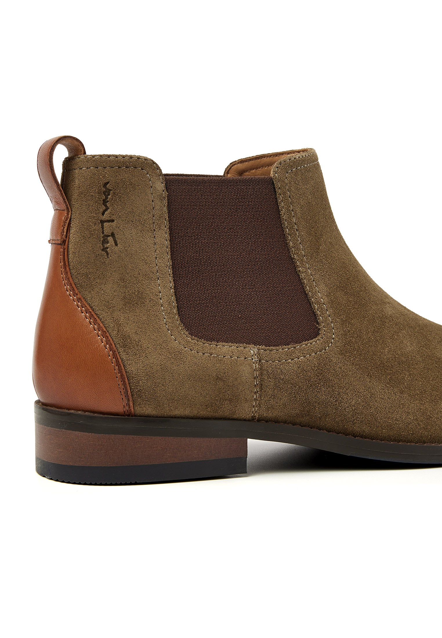 Graugrüner Wildleder Vienna Chelsea Boot