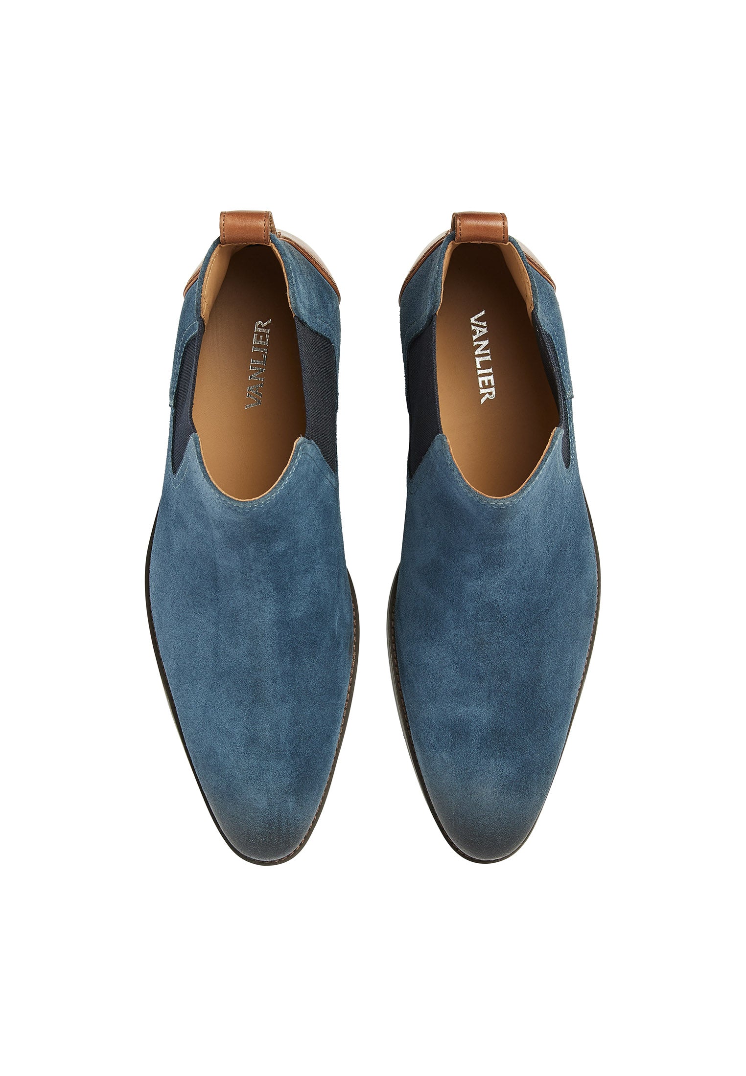 Blaues Wildleder Vienna Chelsea Boot