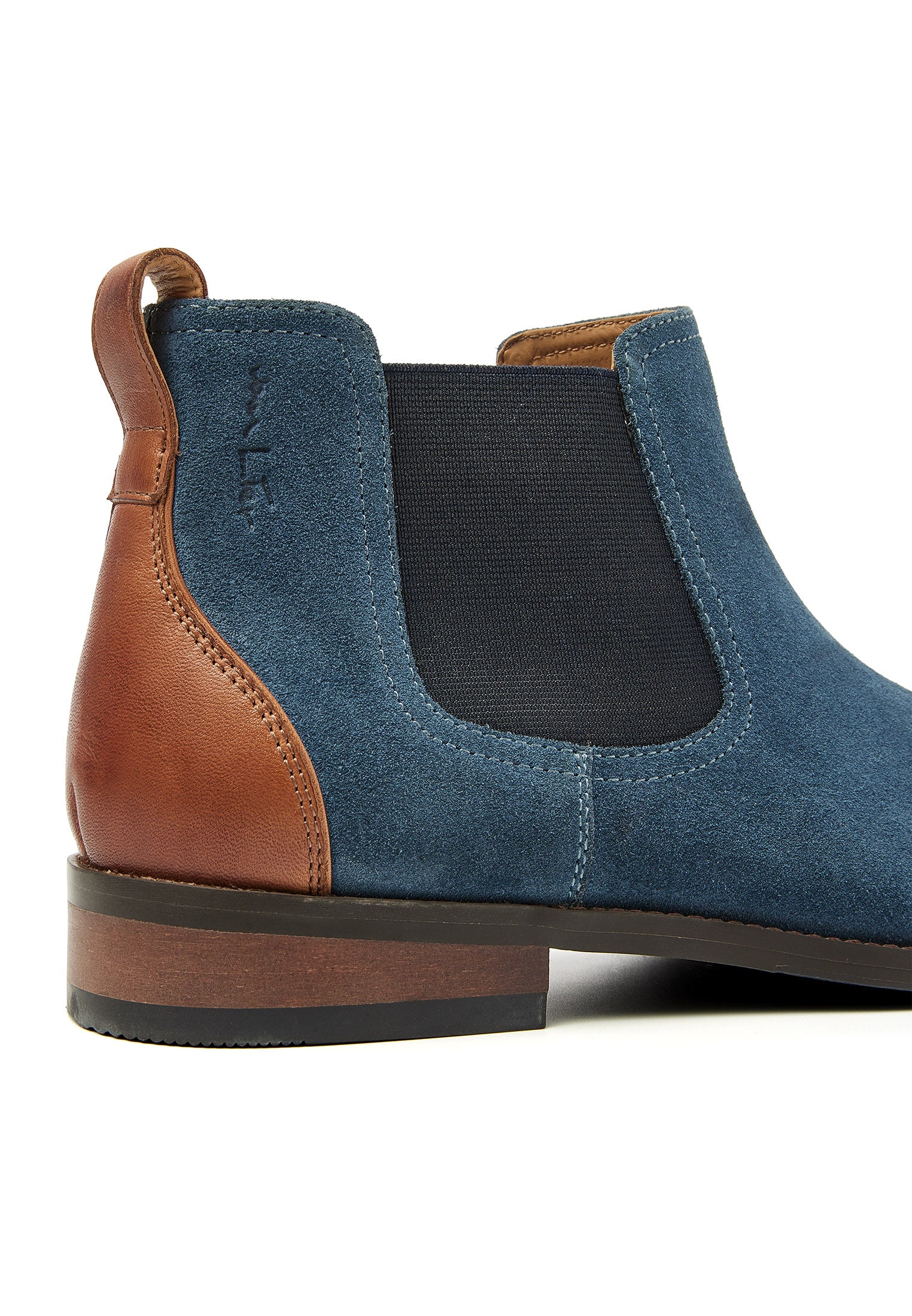 Blaues Wildleder Vienna Chelsea Boot