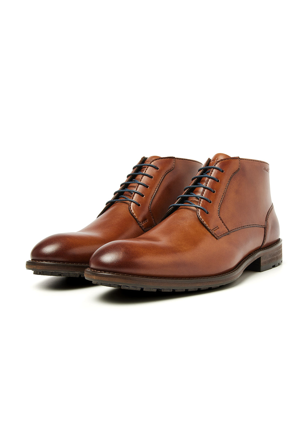 Cognac Glattleder Montana Halbschuh
