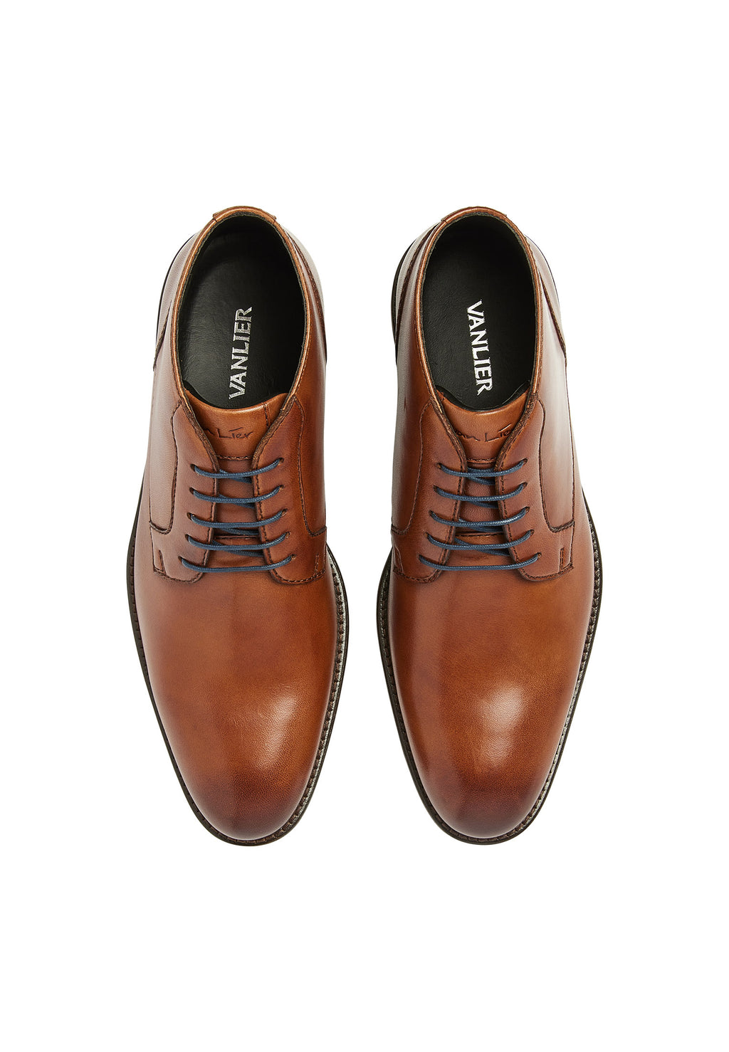 Cognac Glattleder Montana Halbschuh