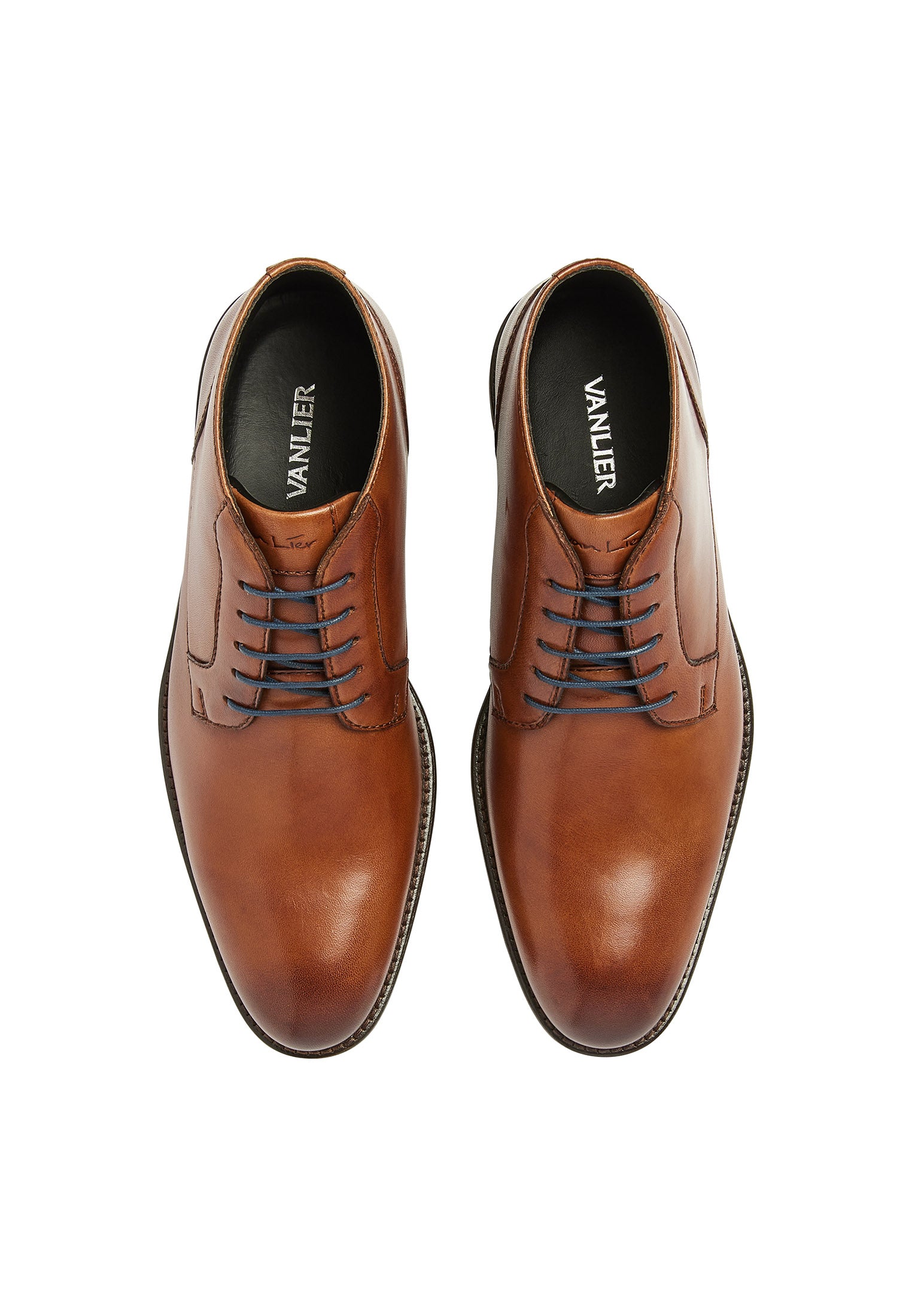 Cognac Glattleder Montana Halbschuh