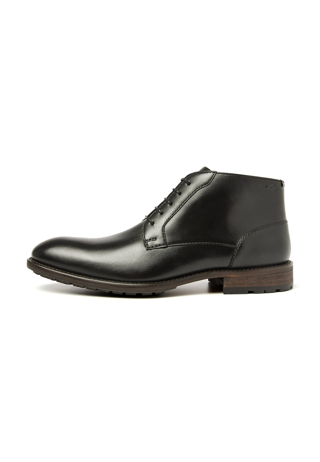 Schwarzer Glattleder Montana Schnürschuh