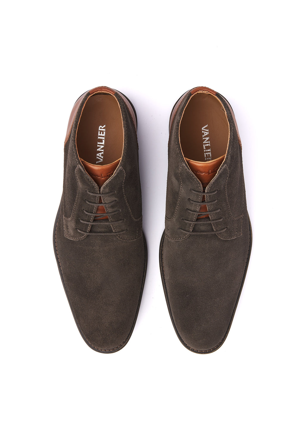 Testa di moro Bruin suède Montana halfhoge veterschoen