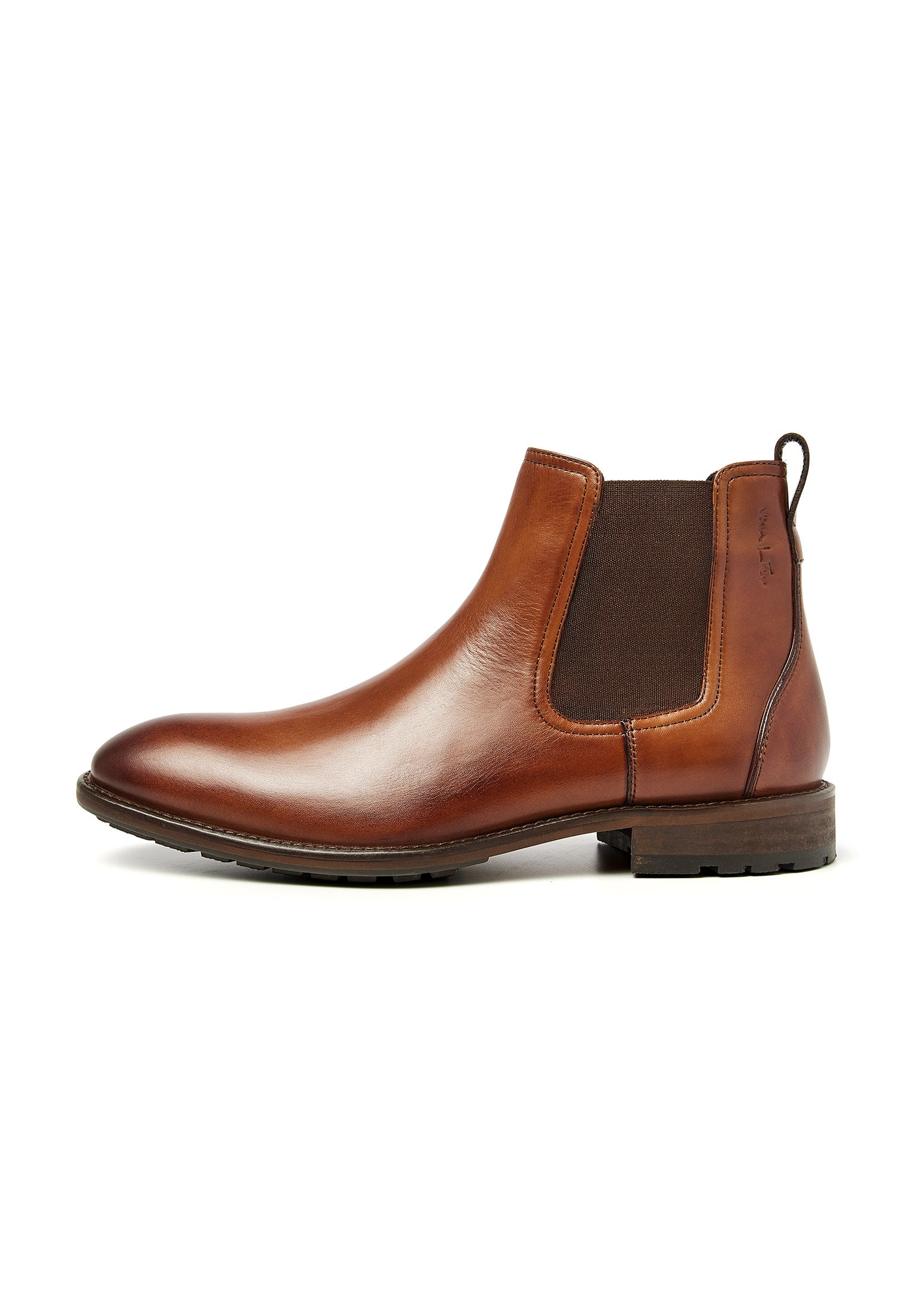 Cognac Glattleder Montana Chelsea Boot