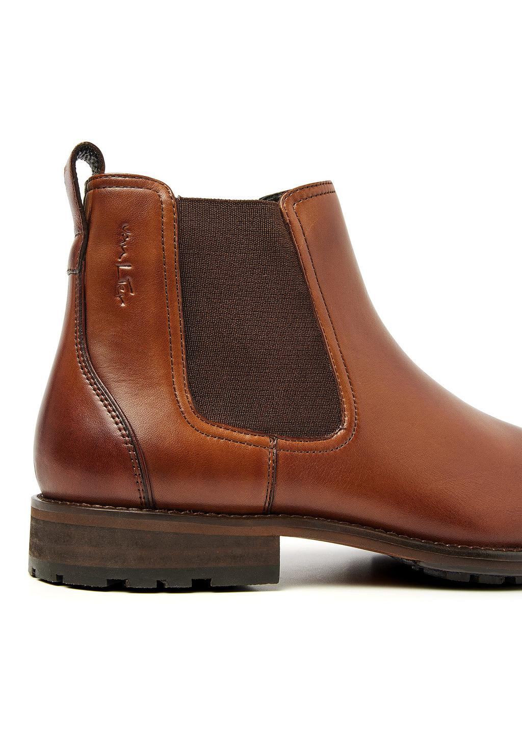 Cognac Glattleder Montana Chelsea Boot