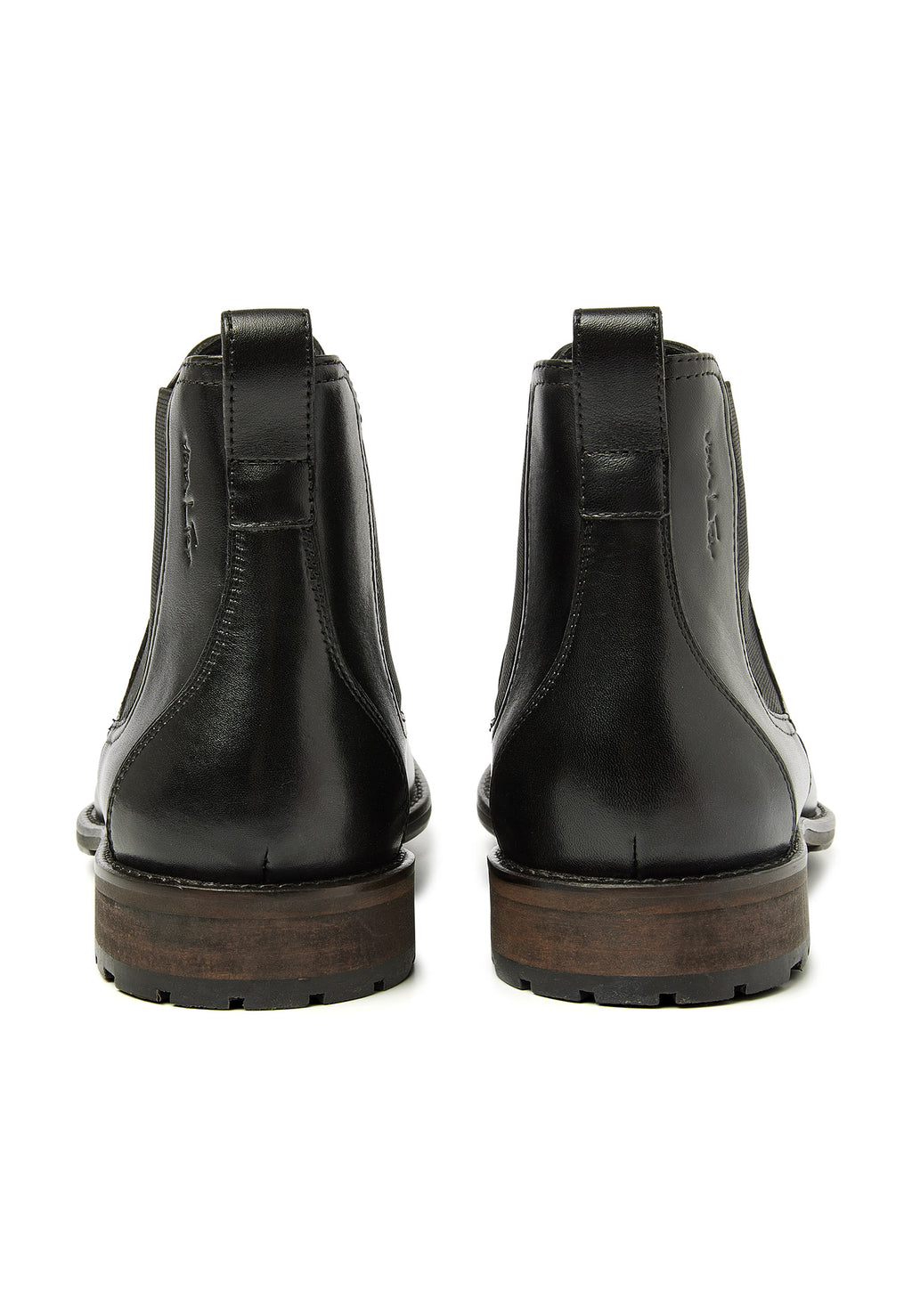 Schwarzer Glattleder Montana Chelsea Boot