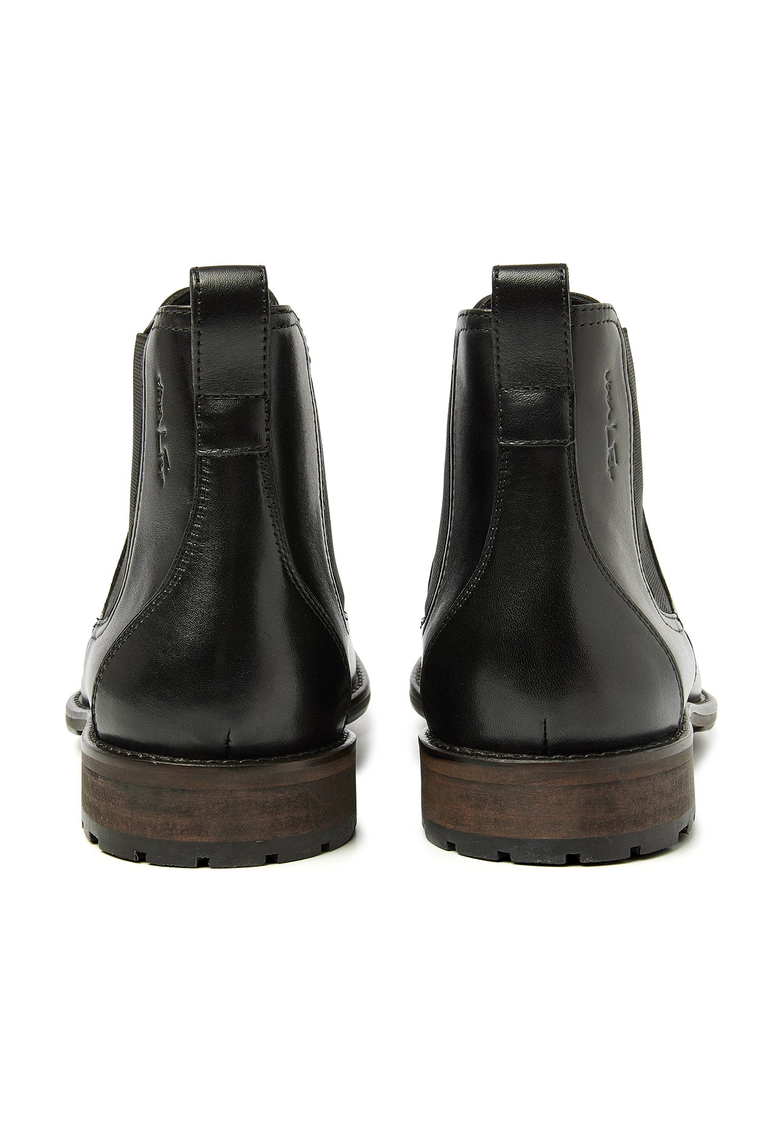 Schwarzer Glattleder Montana Chelsea Boot