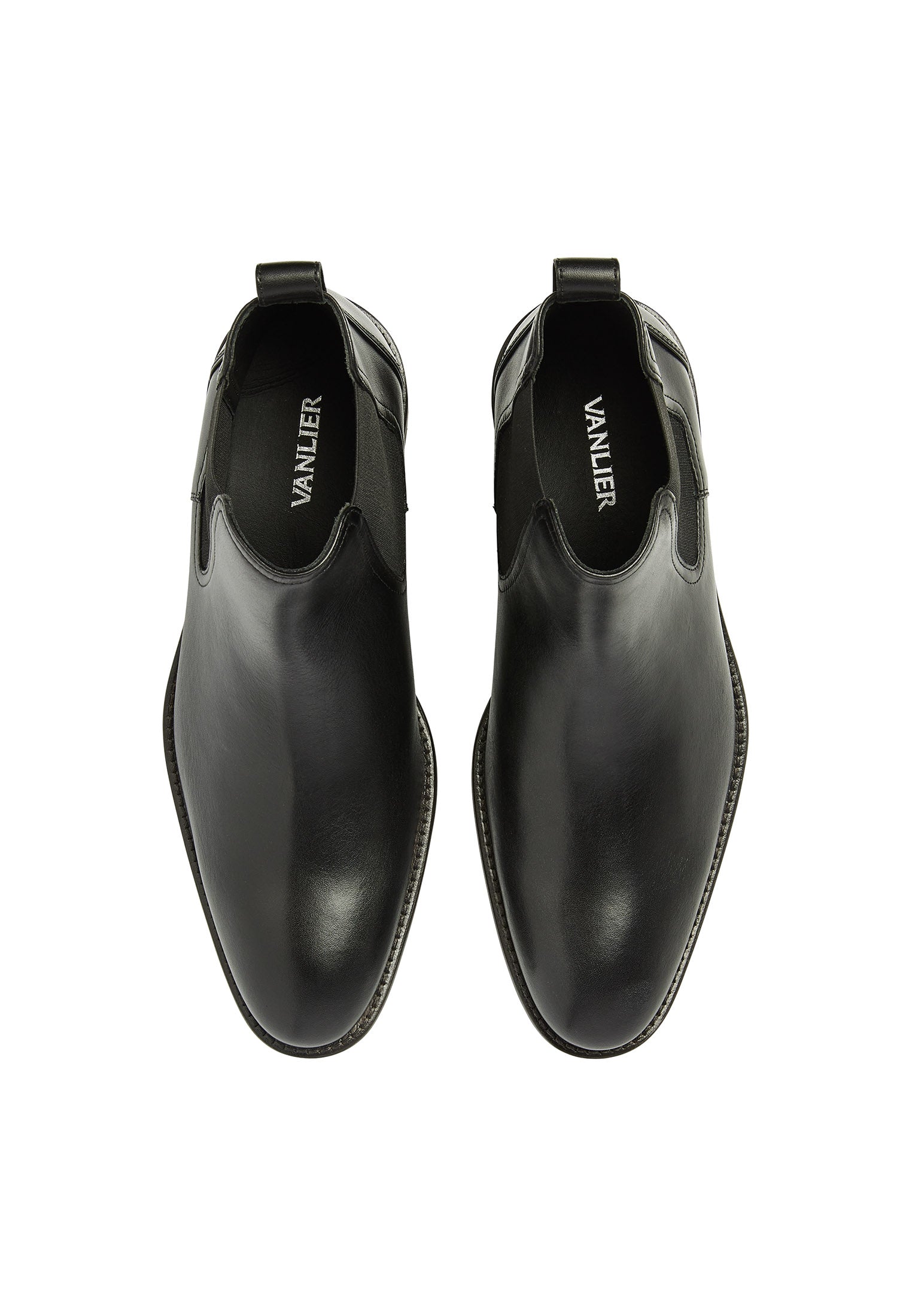 Schwarzer Glattleder Montana Chelsea Boot