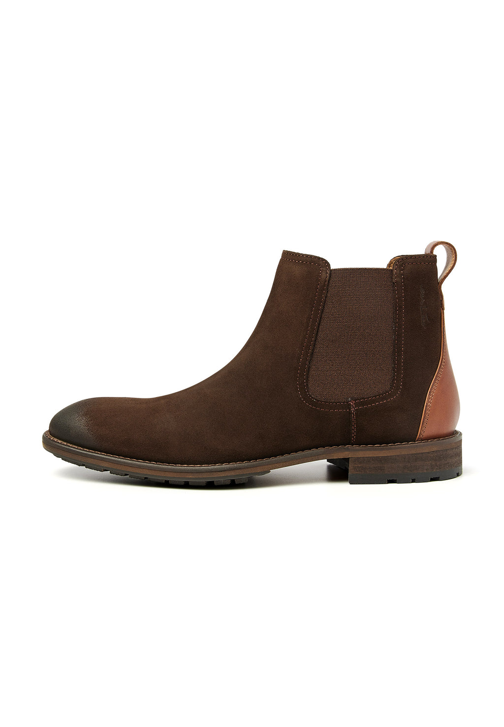 T-moro braune Wildleder Montana Chelsea Boot