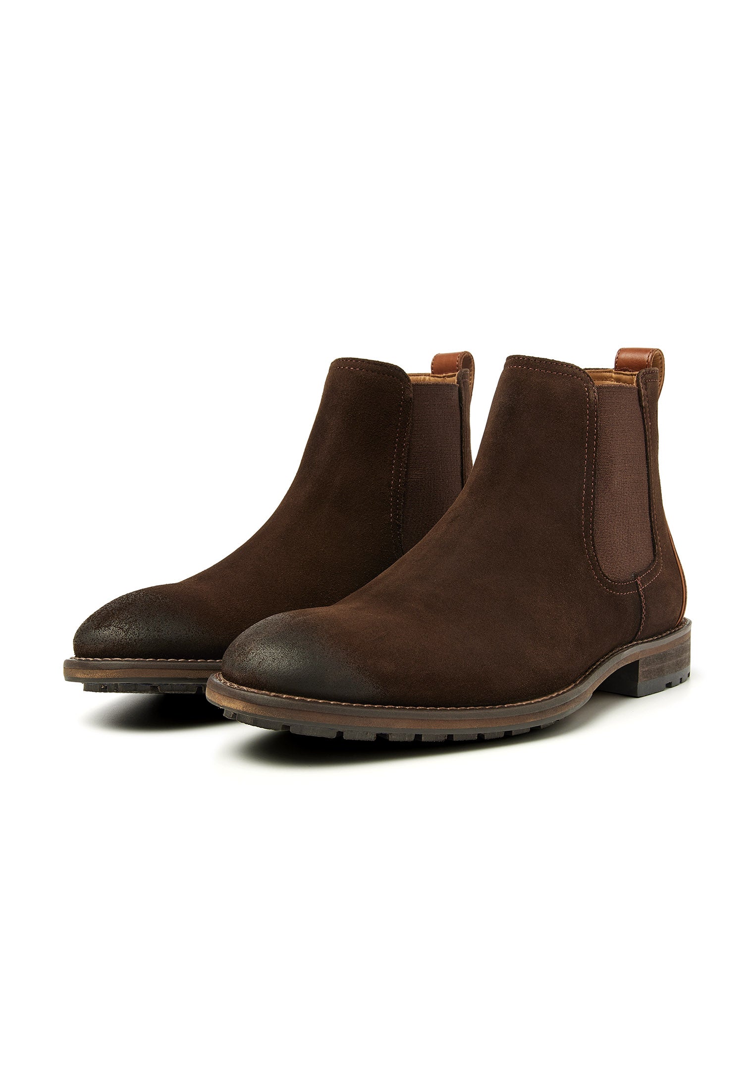 T-moro braune Wildleder Montana Chelsea Boot