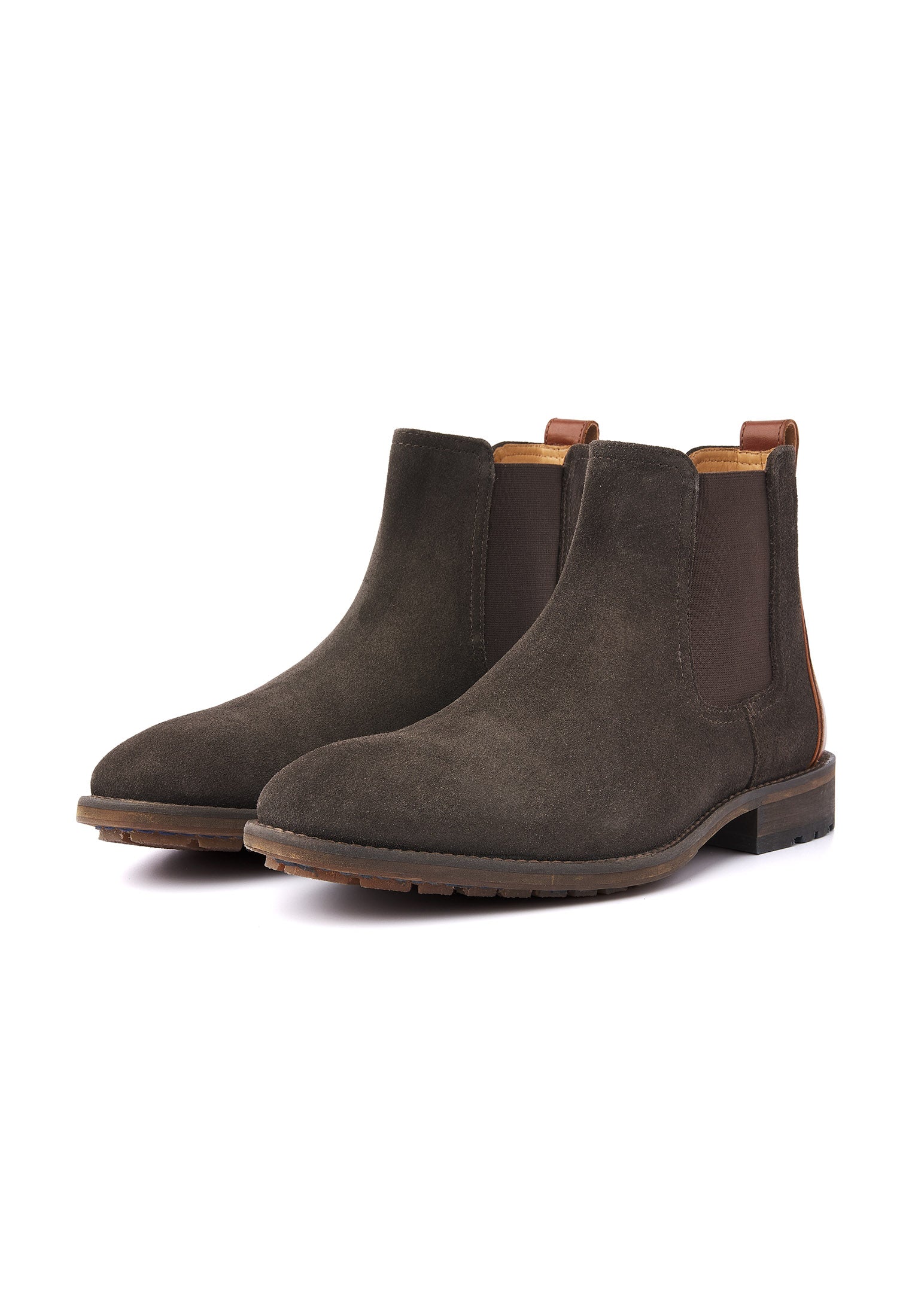 Testa di moro bruin suède Montana chelsea boot