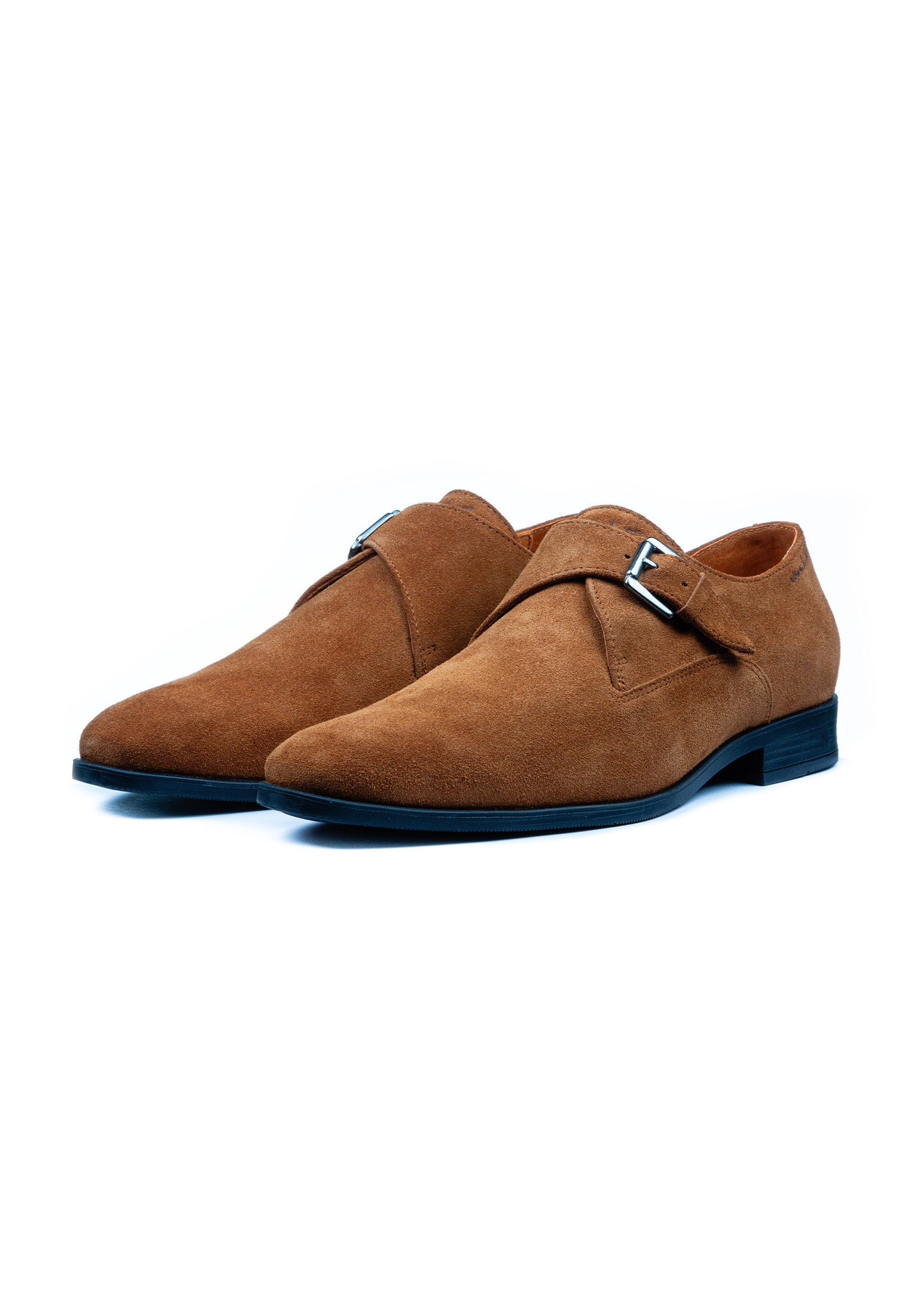 Cognac Wildleder Riva Schnallenschuh
