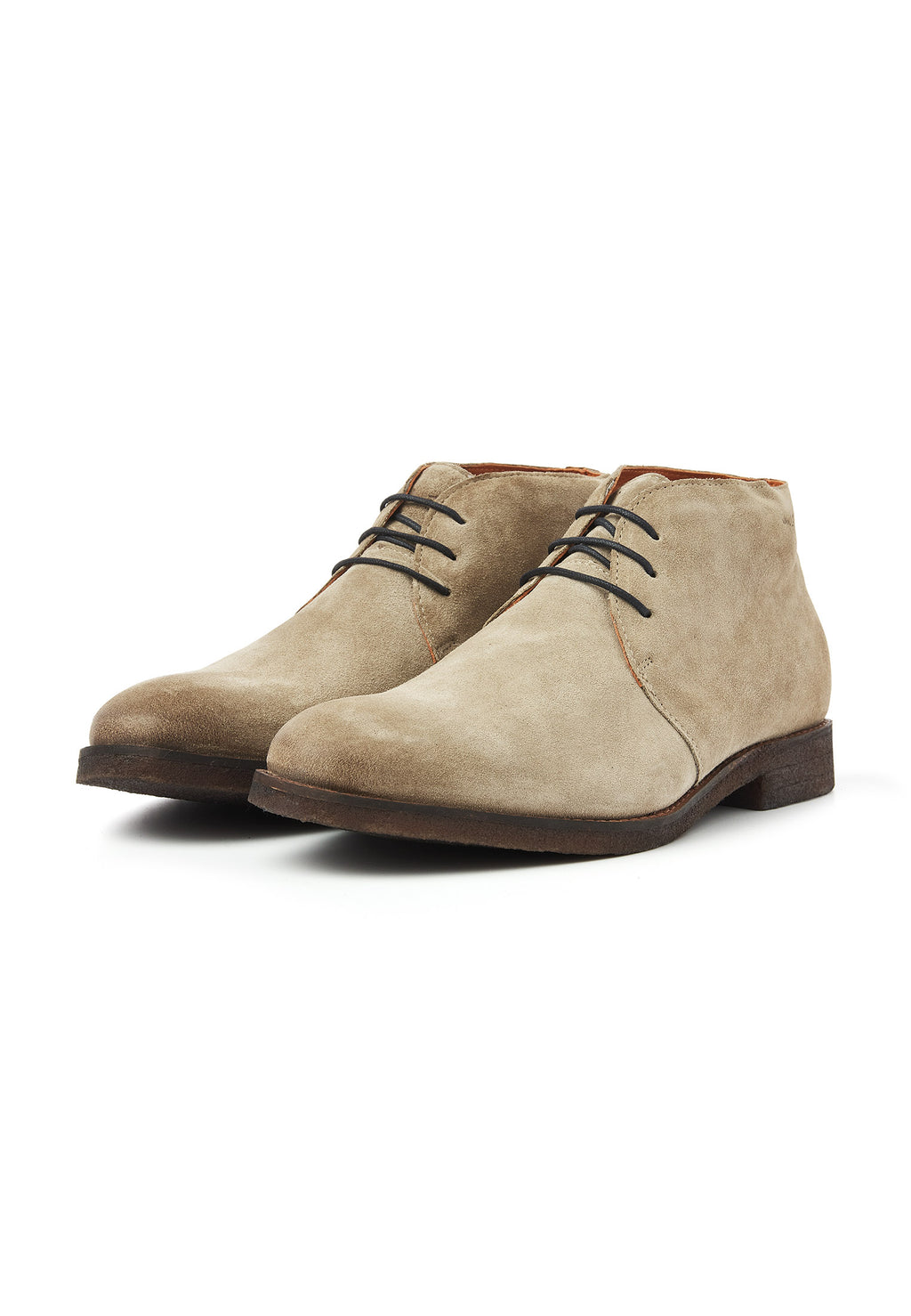 Taupe Wildleder Chukka halbhoher Schnürschuh