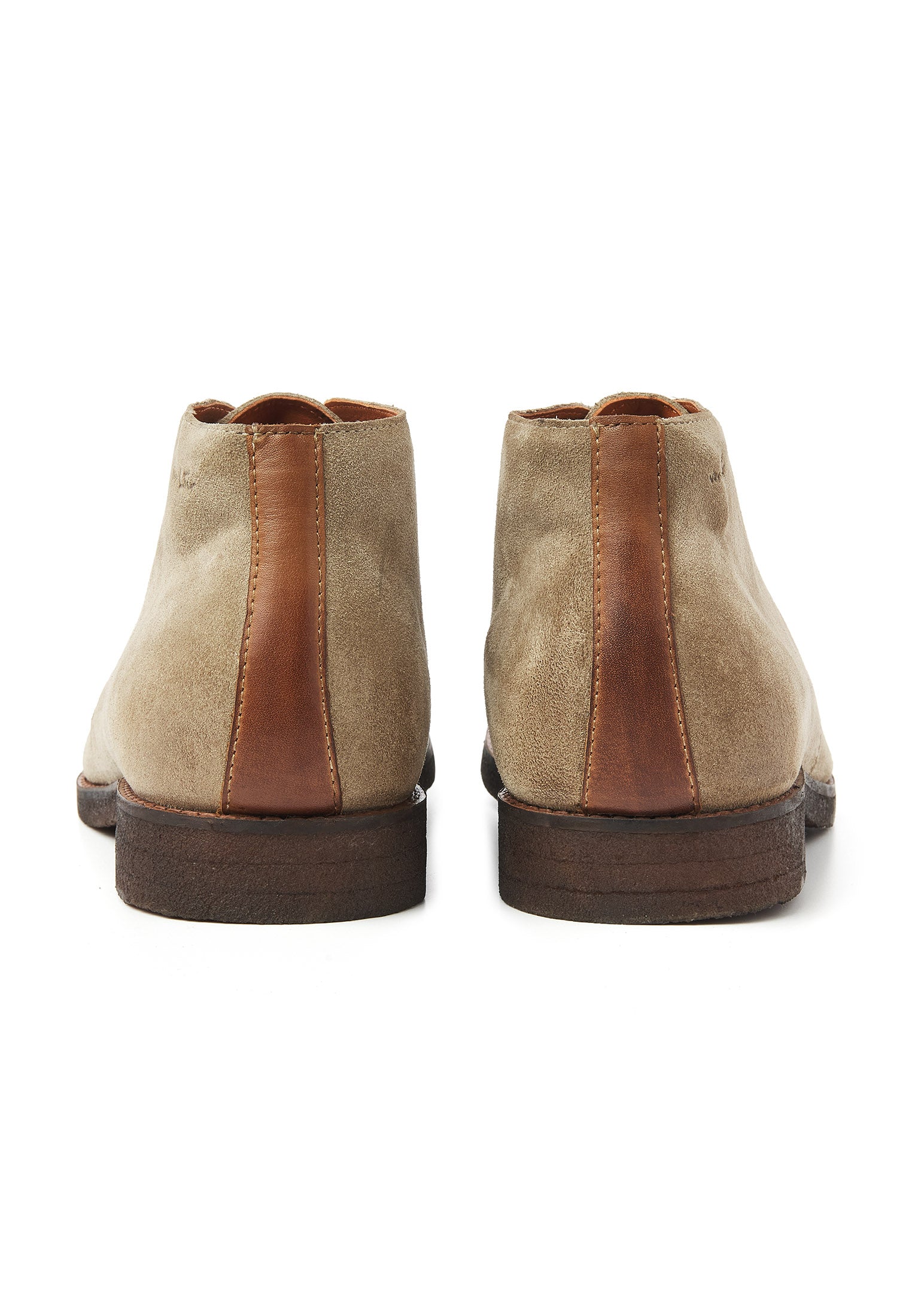 Taupe Wildleder Chukka halbhoher Schnürschuh