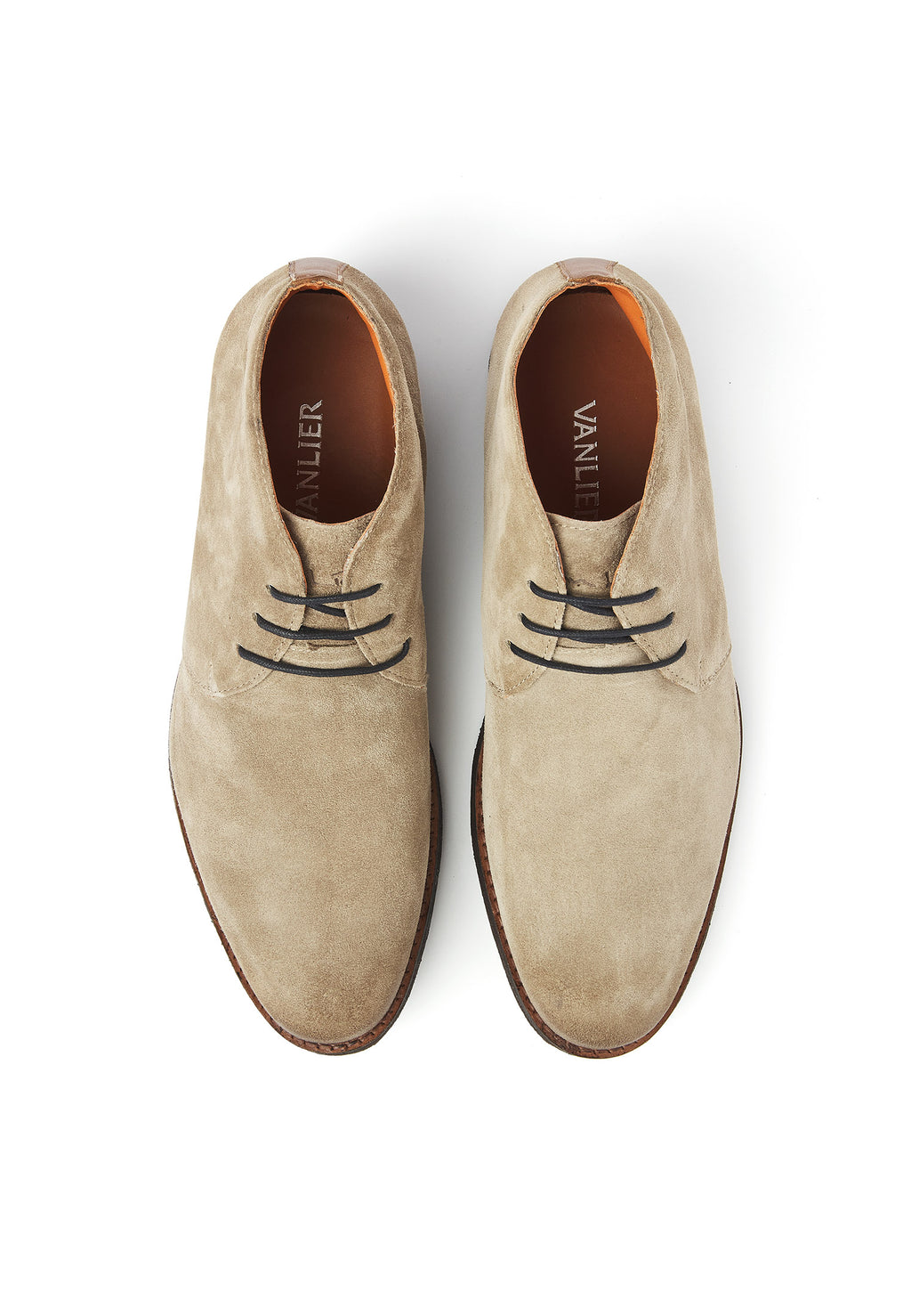 Taupe Wildleder Chukka halbhoher Schnürschuh
