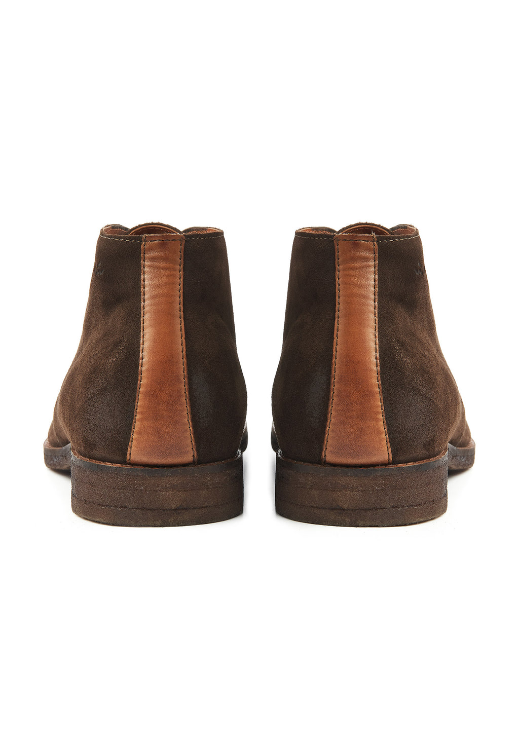 Testa di Moro braunes Wildleder Chukka halbhoher Schnürschuh