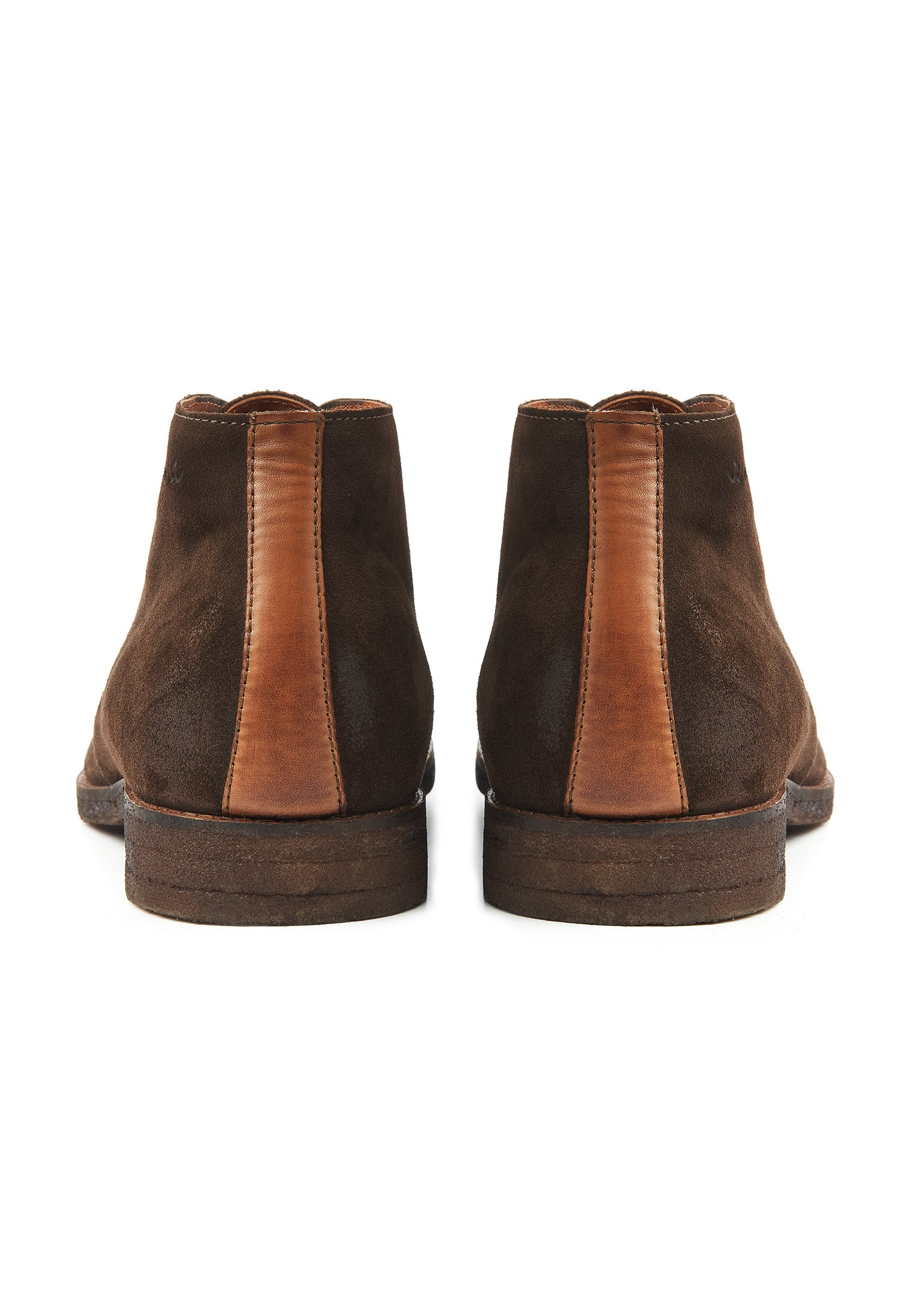 Testa di Moro braunes Wildleder Chukka halbhoher Schnürschuh