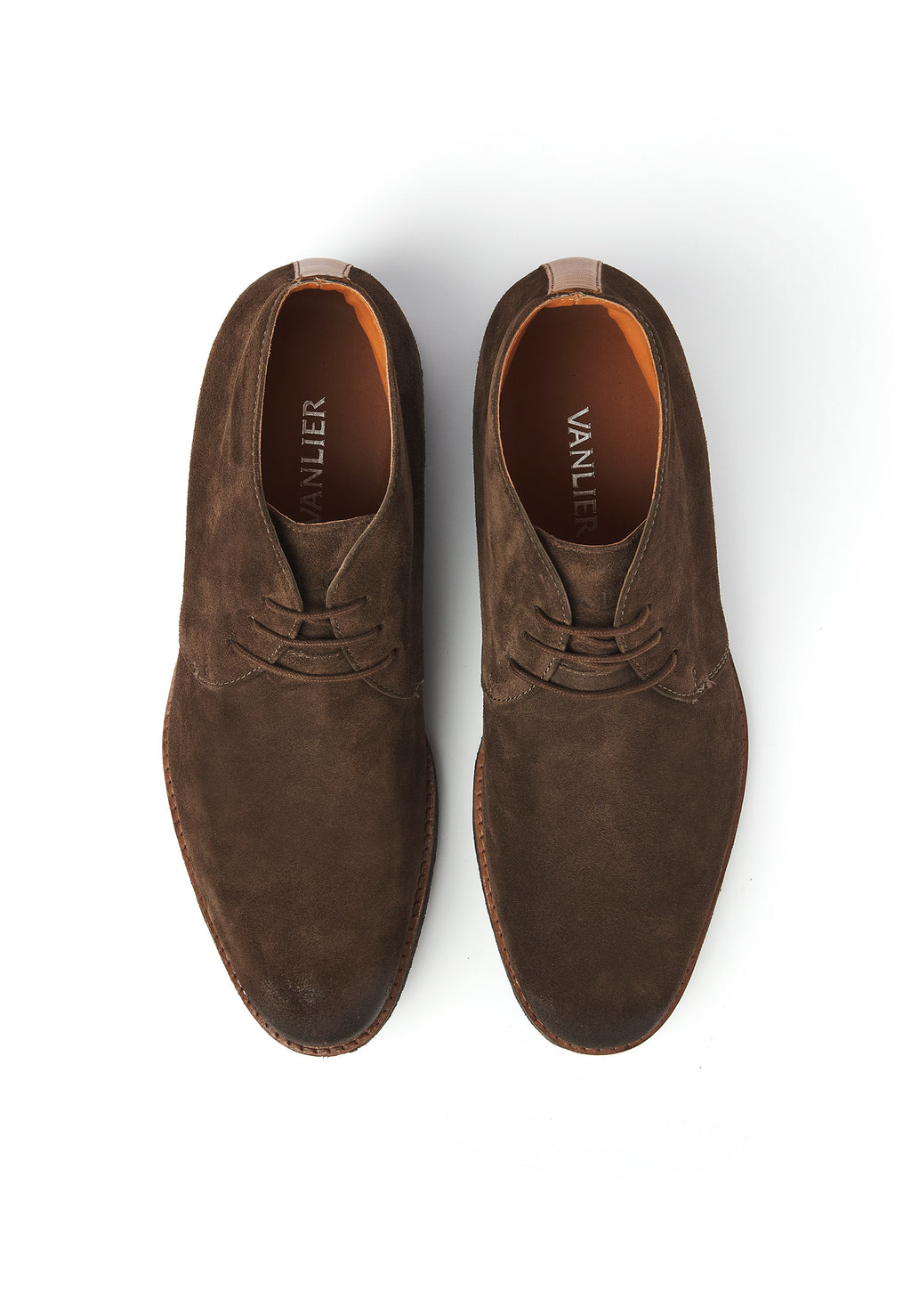 Testa di Moro braunes Wildleder Chukka halbhoher Schnürschuh