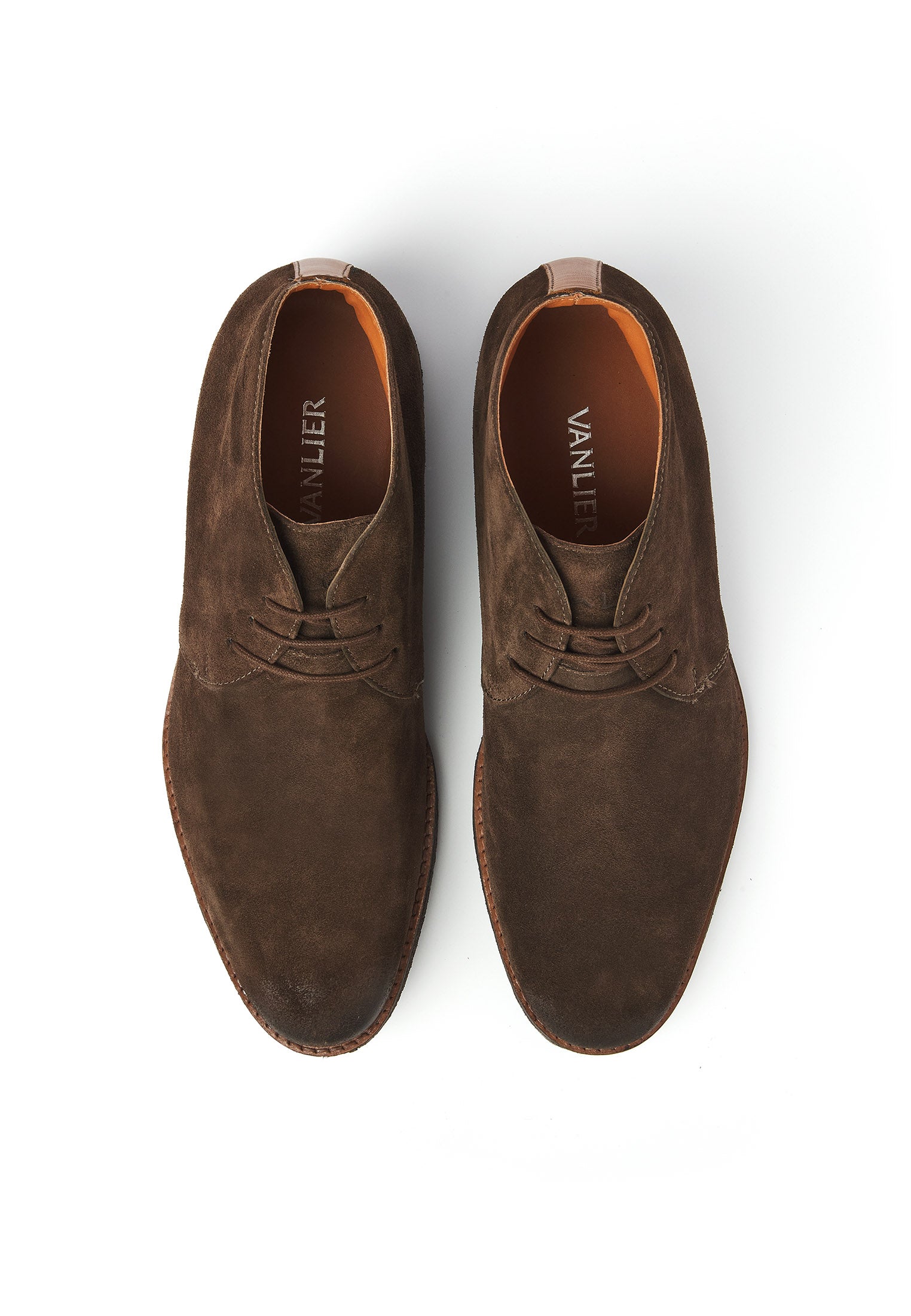 Testa di Moro braunes Wildleder Chukka halbhoher Schnürschuh