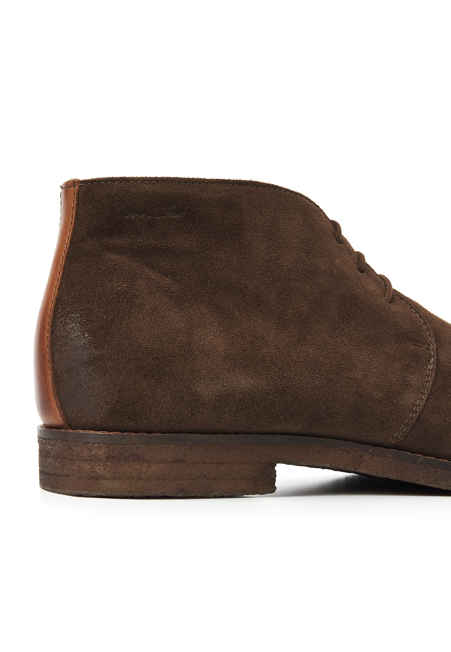 Testa di Moro braunes Wildleder Chukka halbhoher Schnürschuh