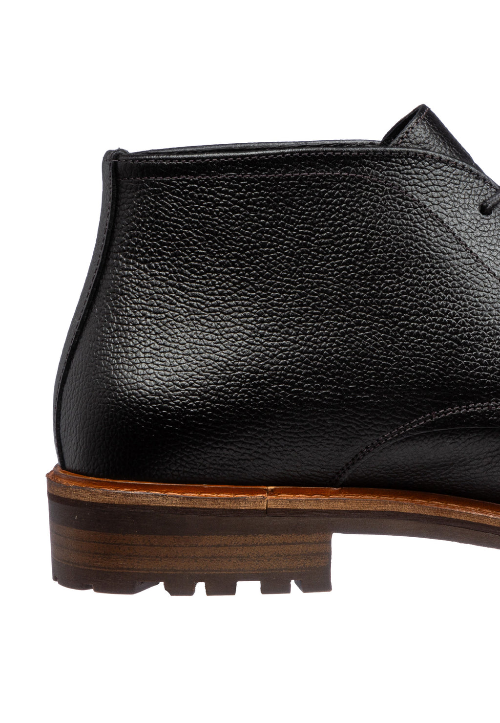 Schwarzer Glattleder Rigi Schnürschuh