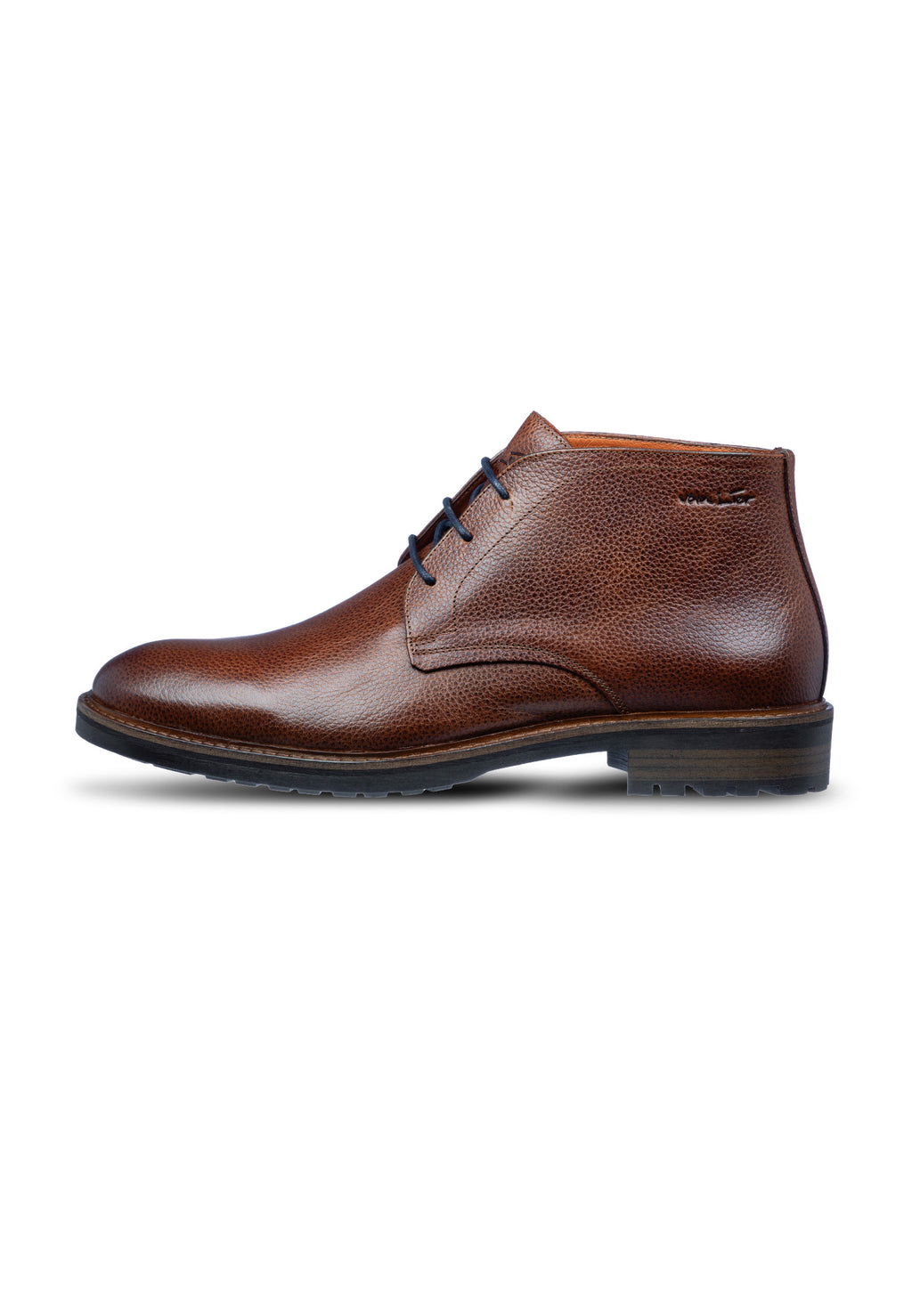 Hellbrauner Leder-Loafer Rigi halbhoher Schnürschuh