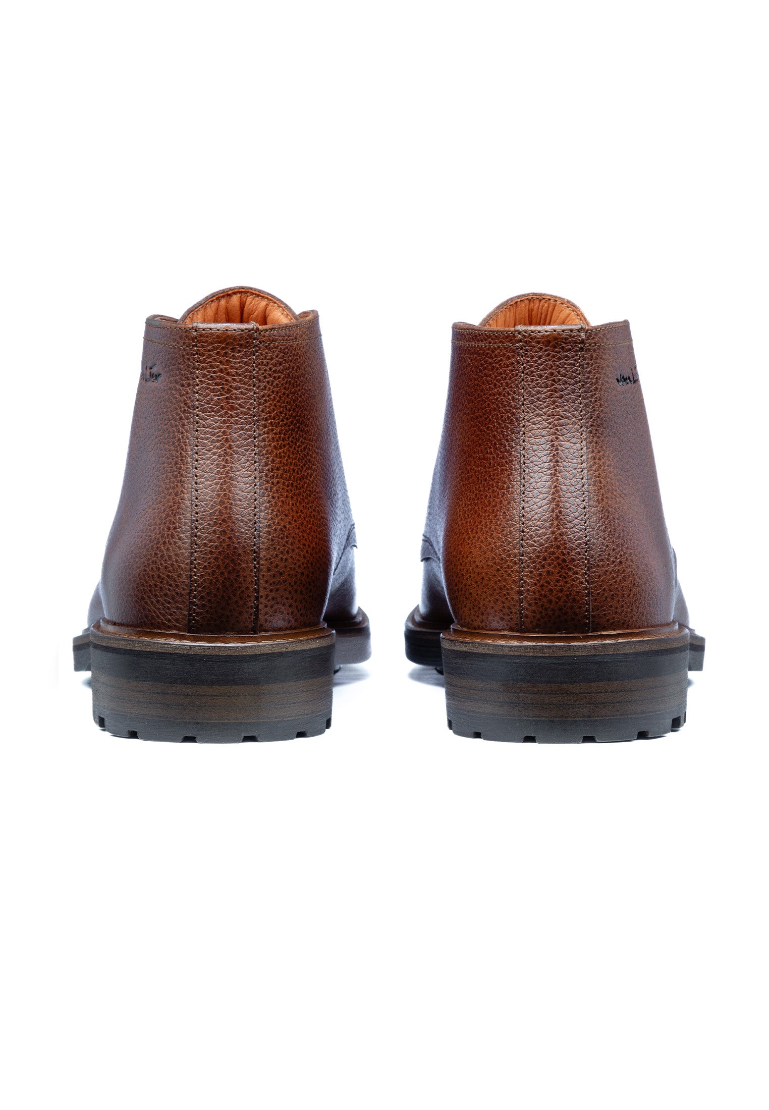 Hellbrauner Leder-Loafer Rigi halbhoher Schnürschuh