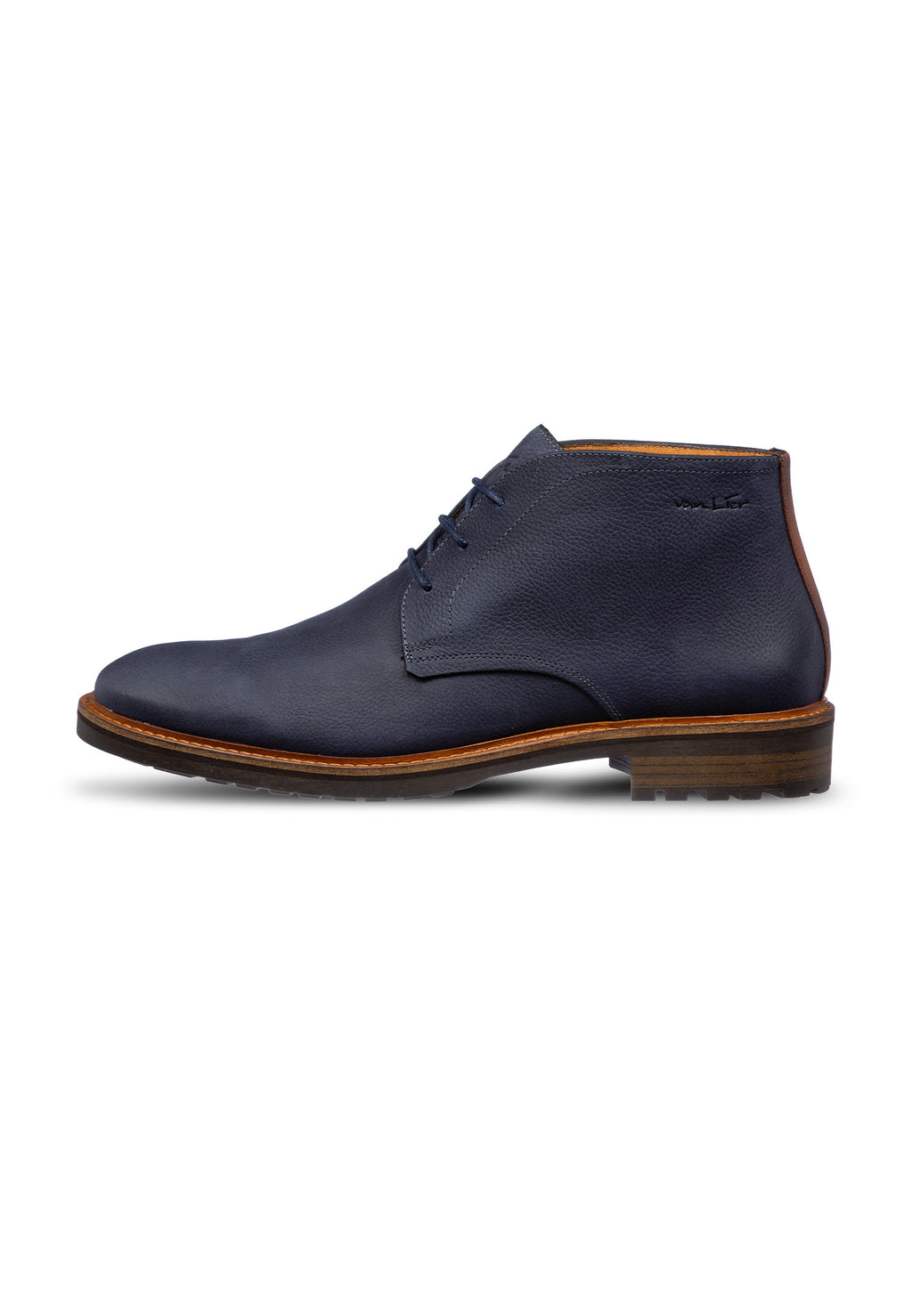 Navy Nubuck Rigi halbhoher Schnürschuh