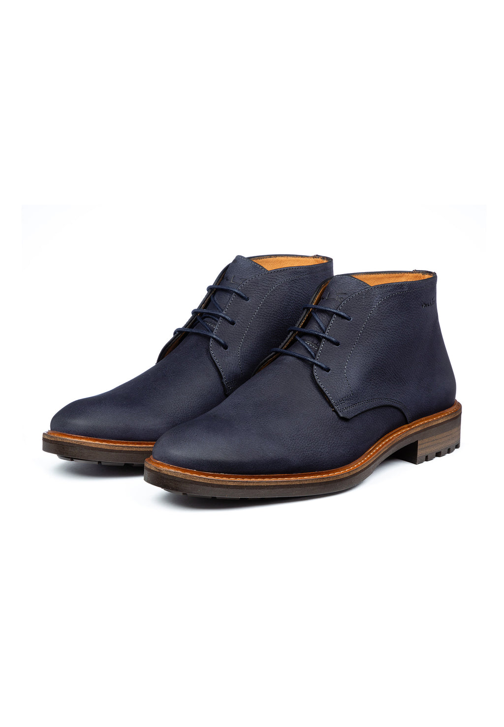 Navy Nubuck Rigi halbhoher Schnürschuh