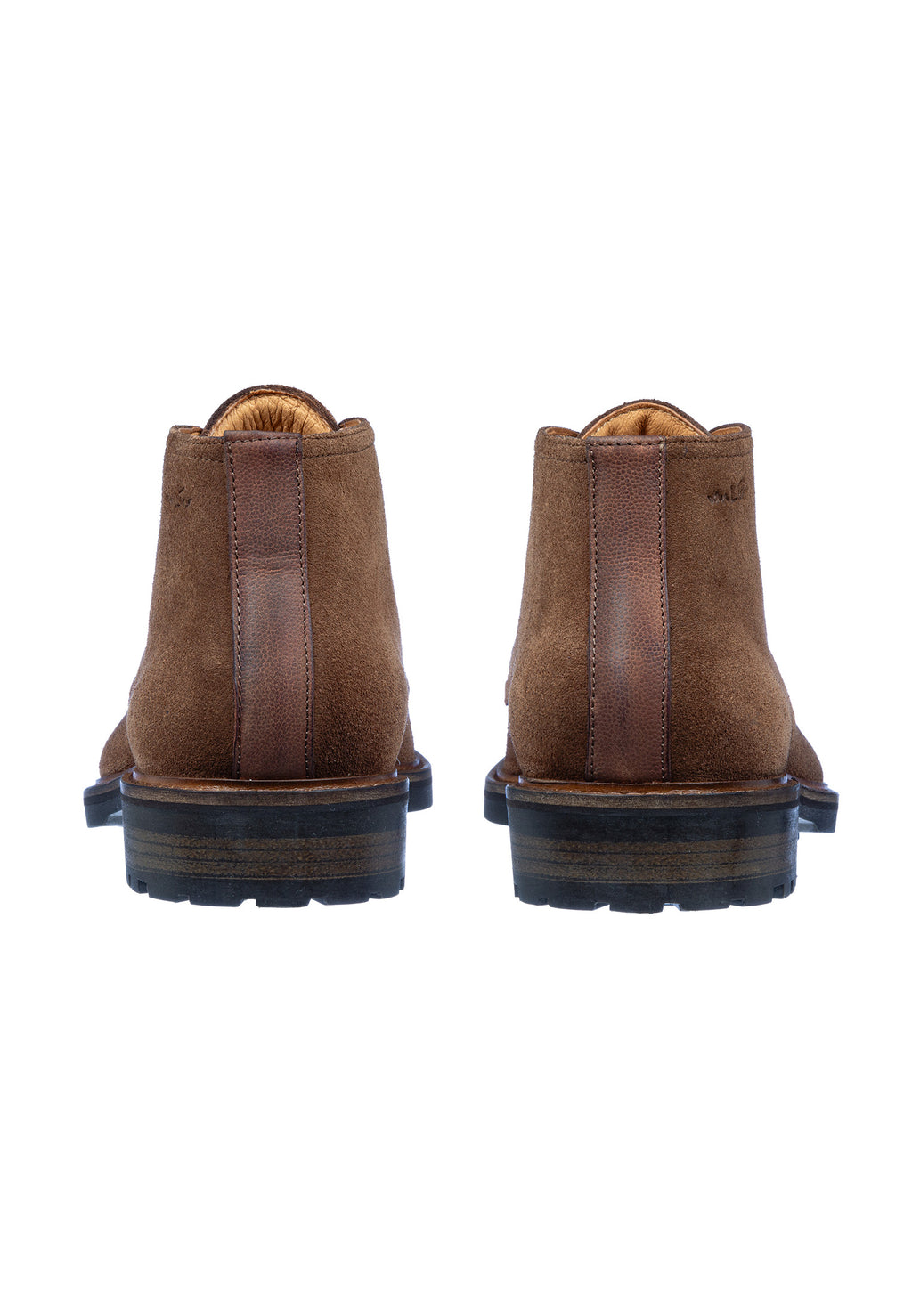 Roest cognac suède Rigi halflange veterschoen