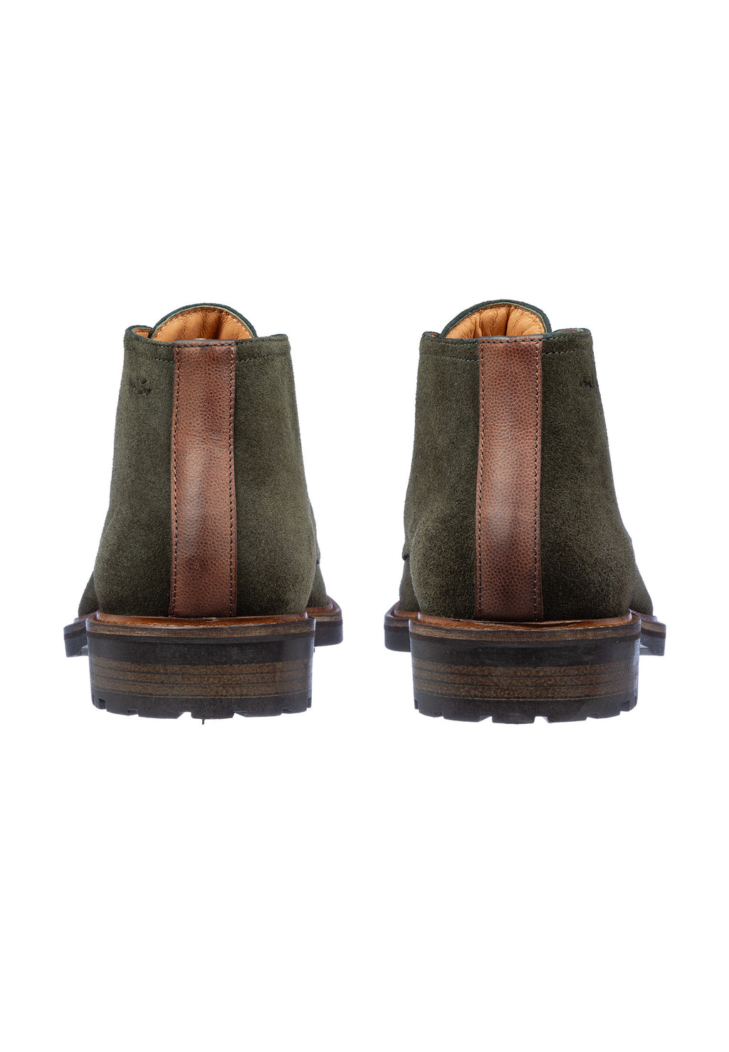 Grau-grüner Wildleder Rigi Schnürschuh