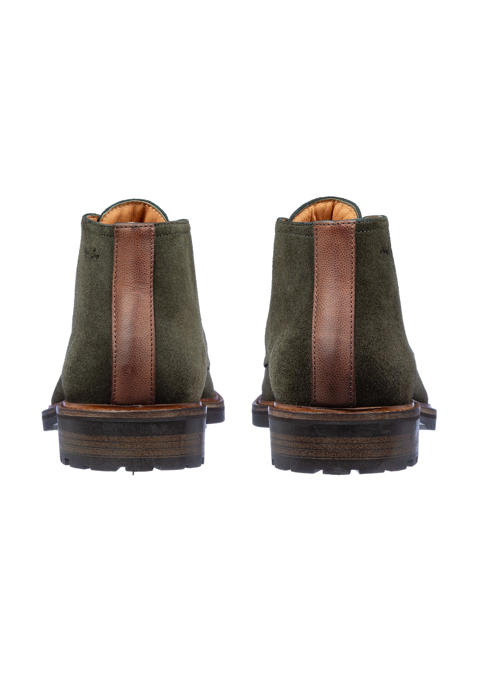 Grau-grüner Wildleder Rigi Schnürschuh