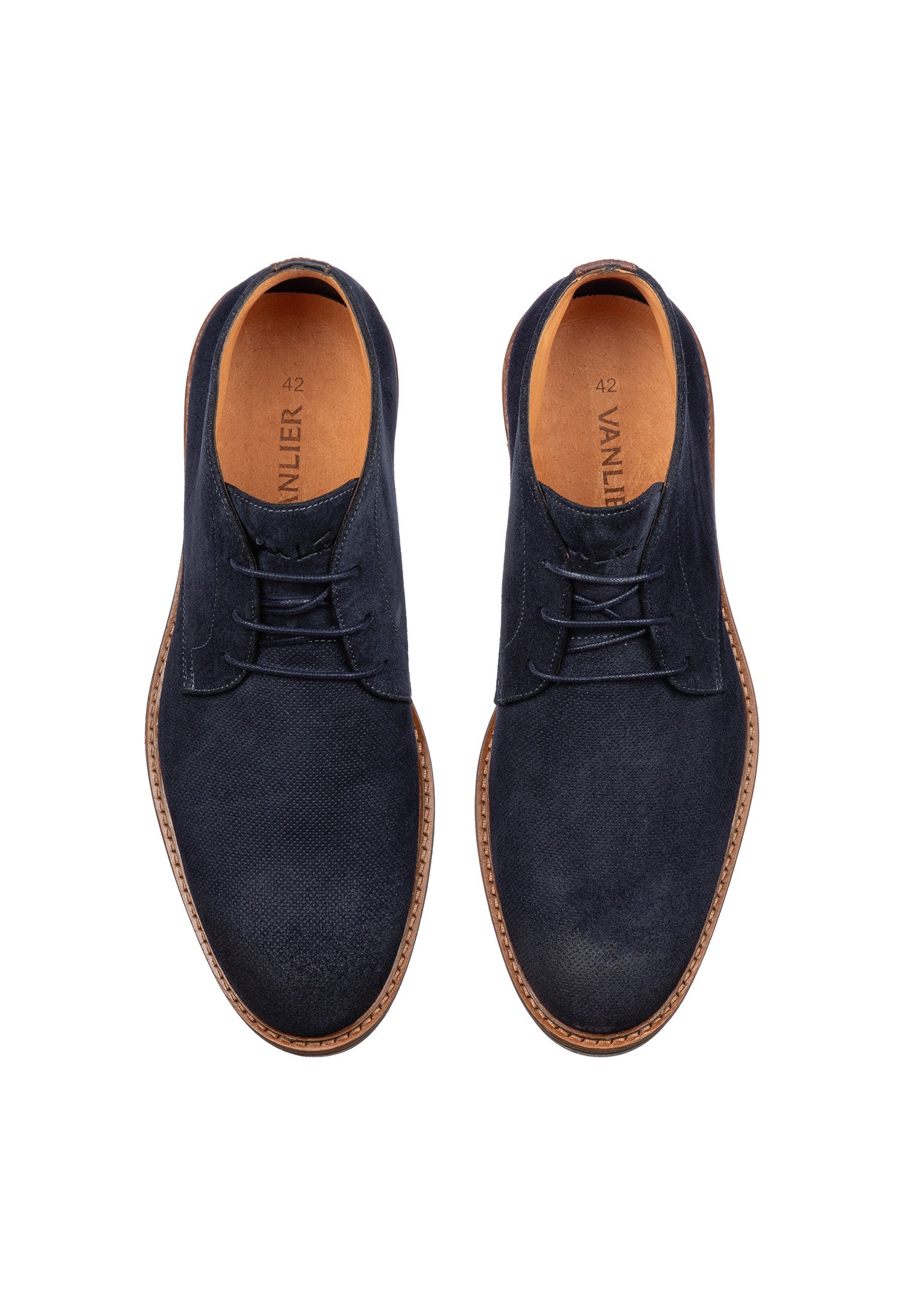 Navy Wildleder Rigi halbhoher Schnürschuh