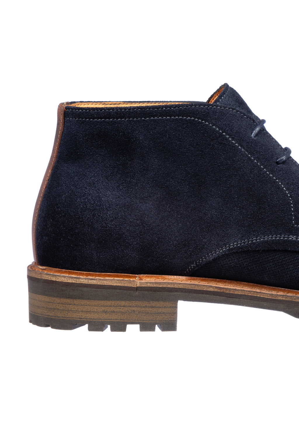 Navy Wildleder Rigi halbhoher Schnürschuh