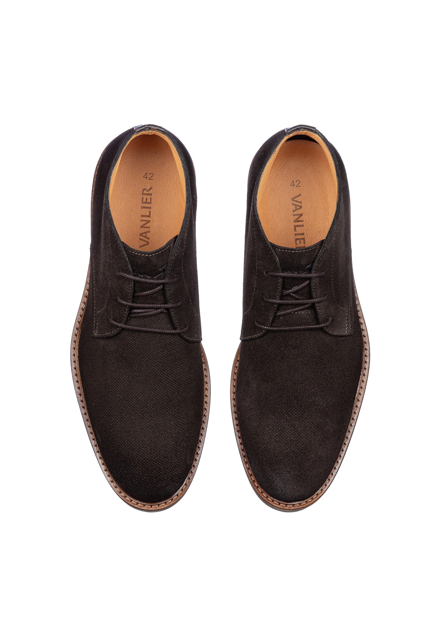 T-moro brauner Wildleder Rigi Schnürschuh