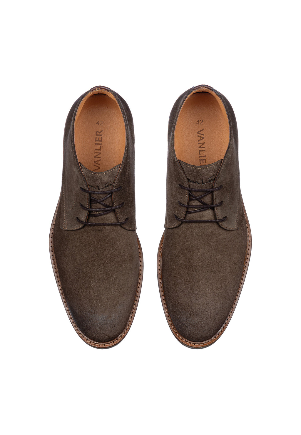 T-moro brauner Wildleder Rigi Schnürschuh