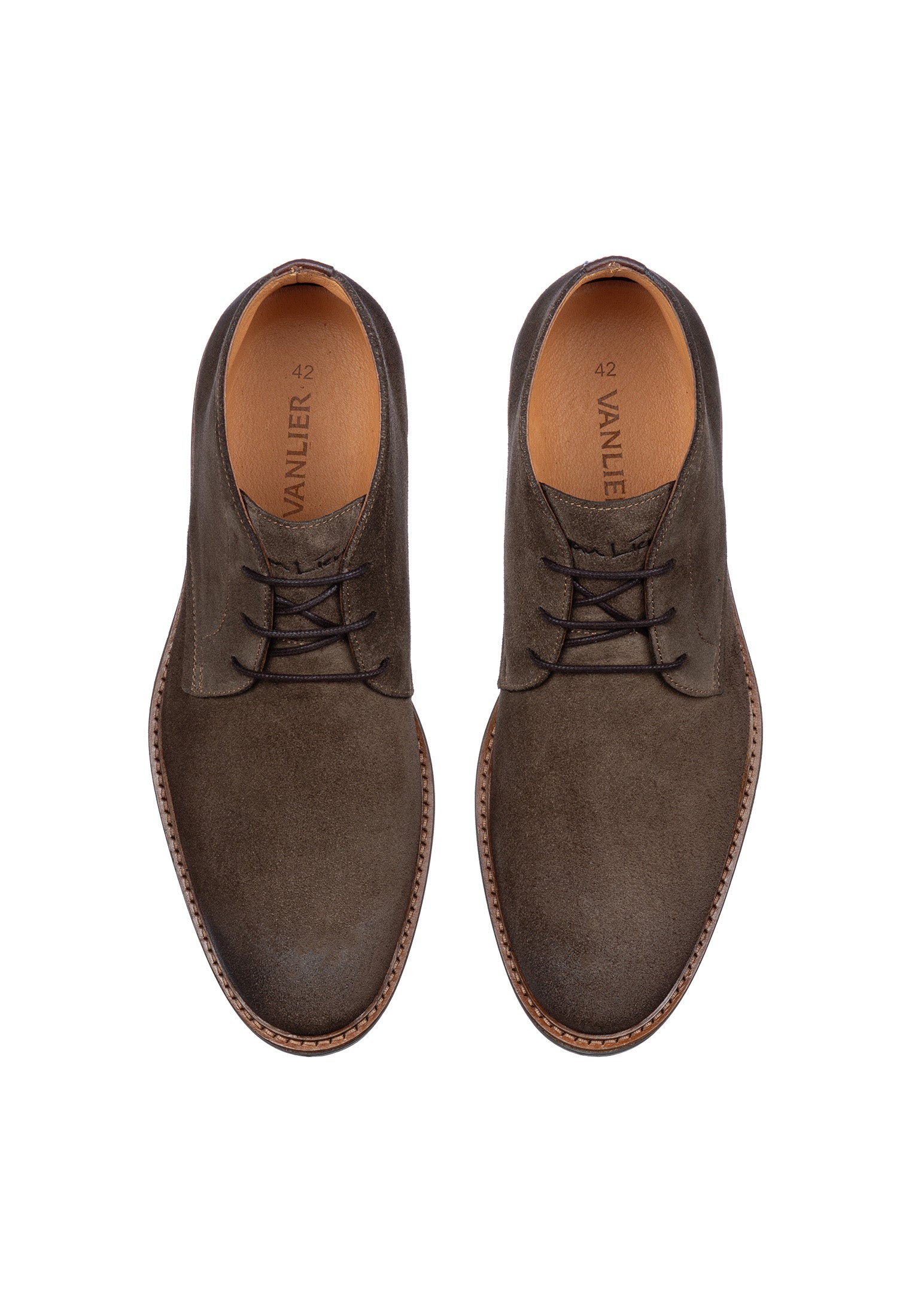 T-moro brauner Wildleder Rigi Schnürschuh