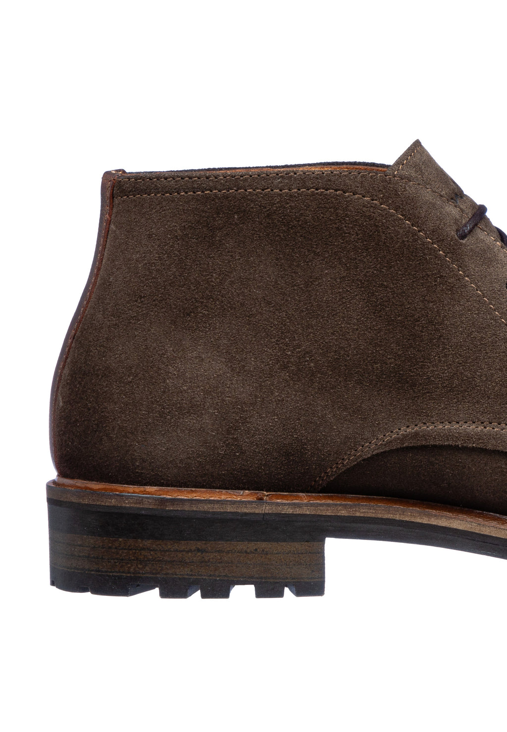 T-moro brauner Wildleder Rigi Schnürschuh