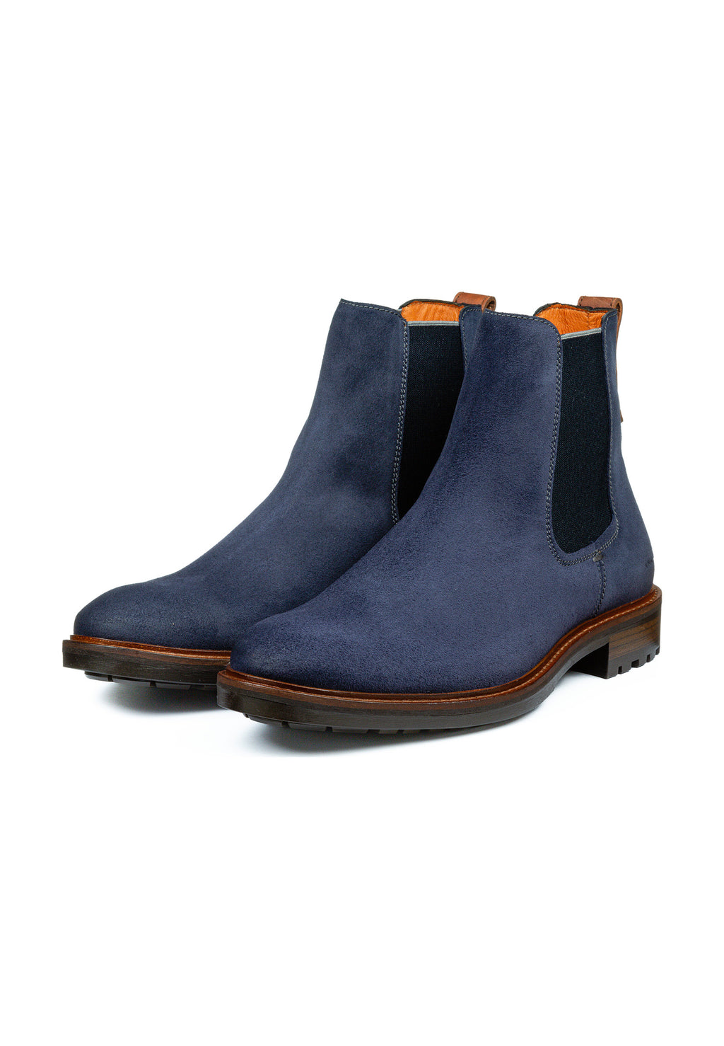 Marineblau Wildleder Rigi Chelsea Boot