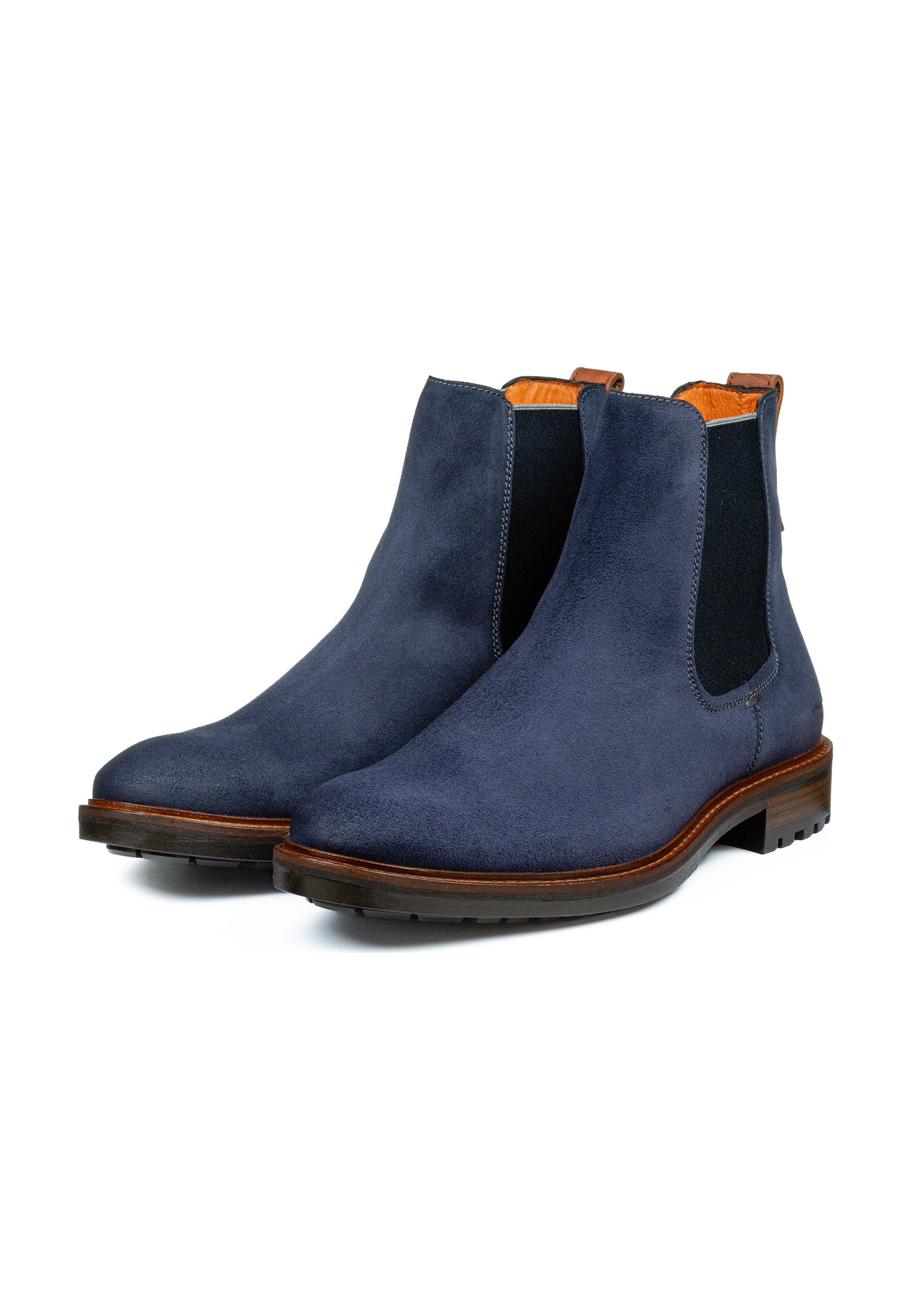 Marineblau Wildleder Rigi Chelsea Boot