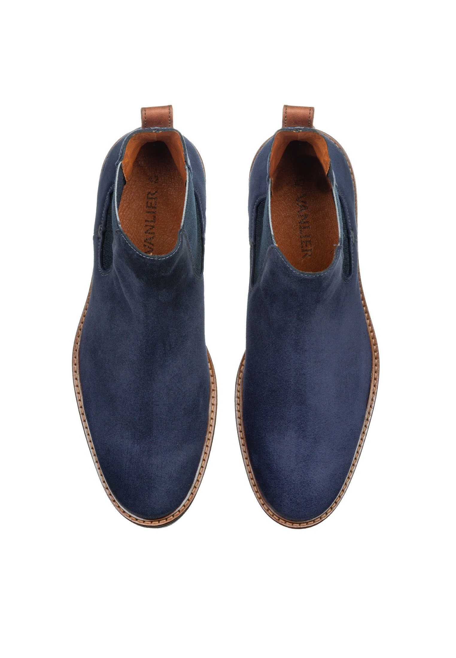 Marineblau Wildleder Rigi Chelsea Boot
