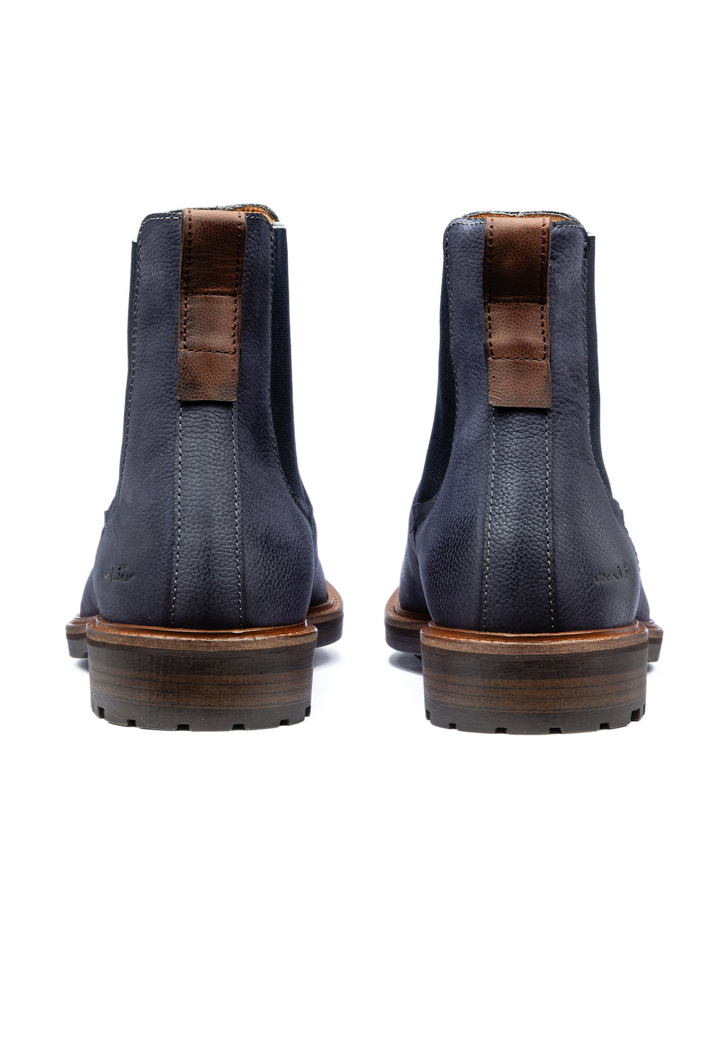 Navy blauw Nubuck Rigi chelsea boot